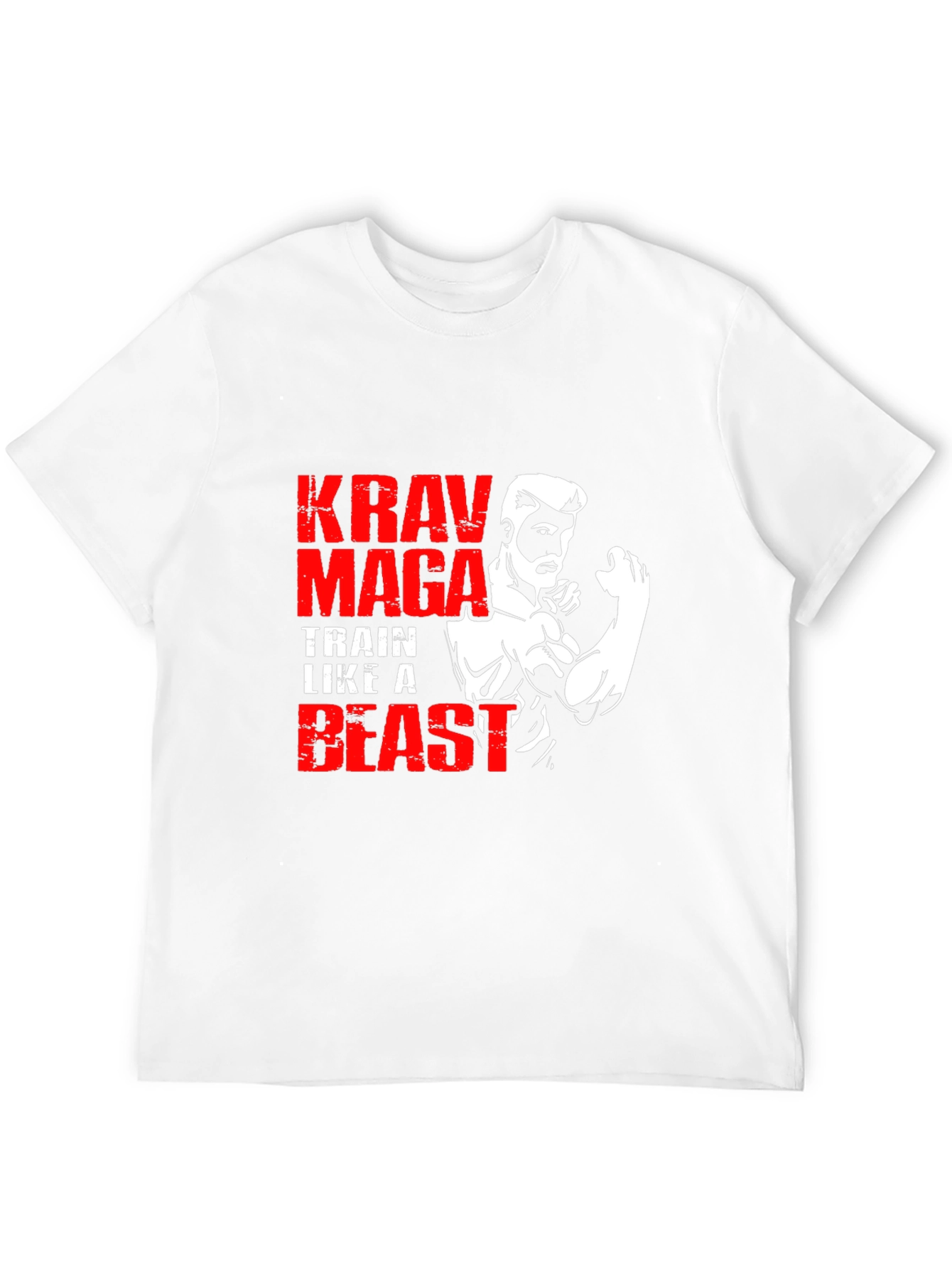 Krav Maga Train Like A Beast Black T-Shirt