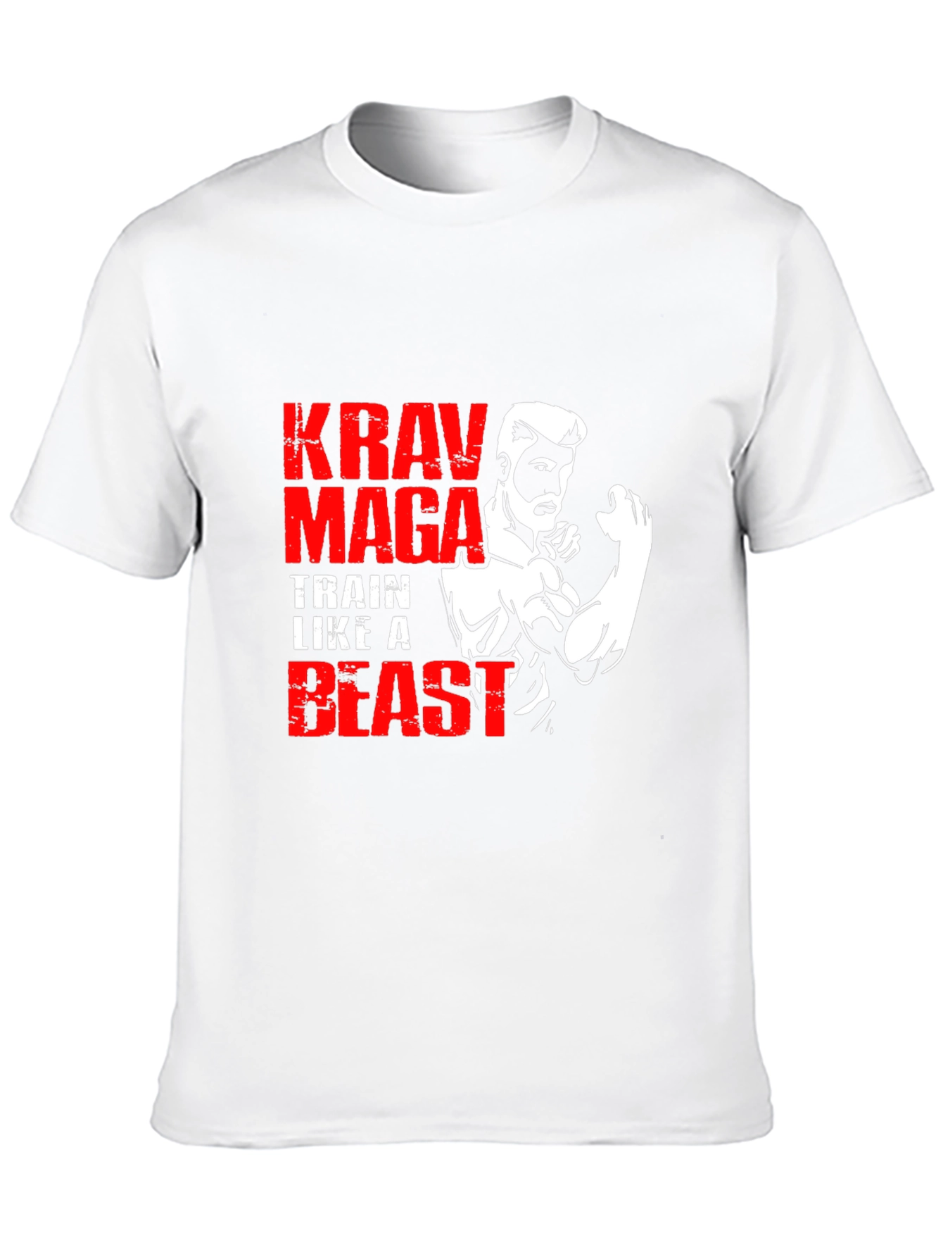 Krav Maga Train Like A Beast Black T-Shirt