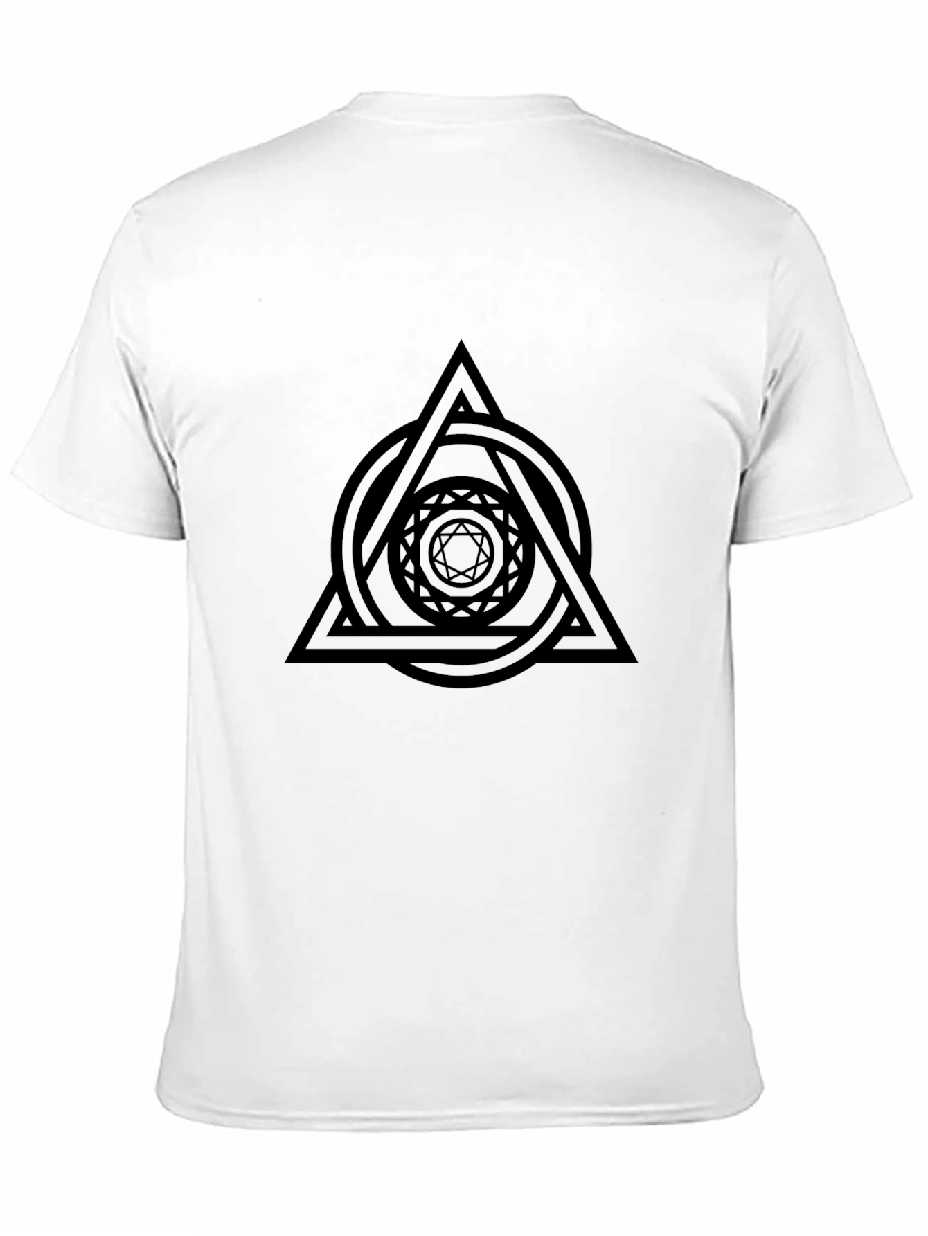 Geometric Graphic Black T-Shirt