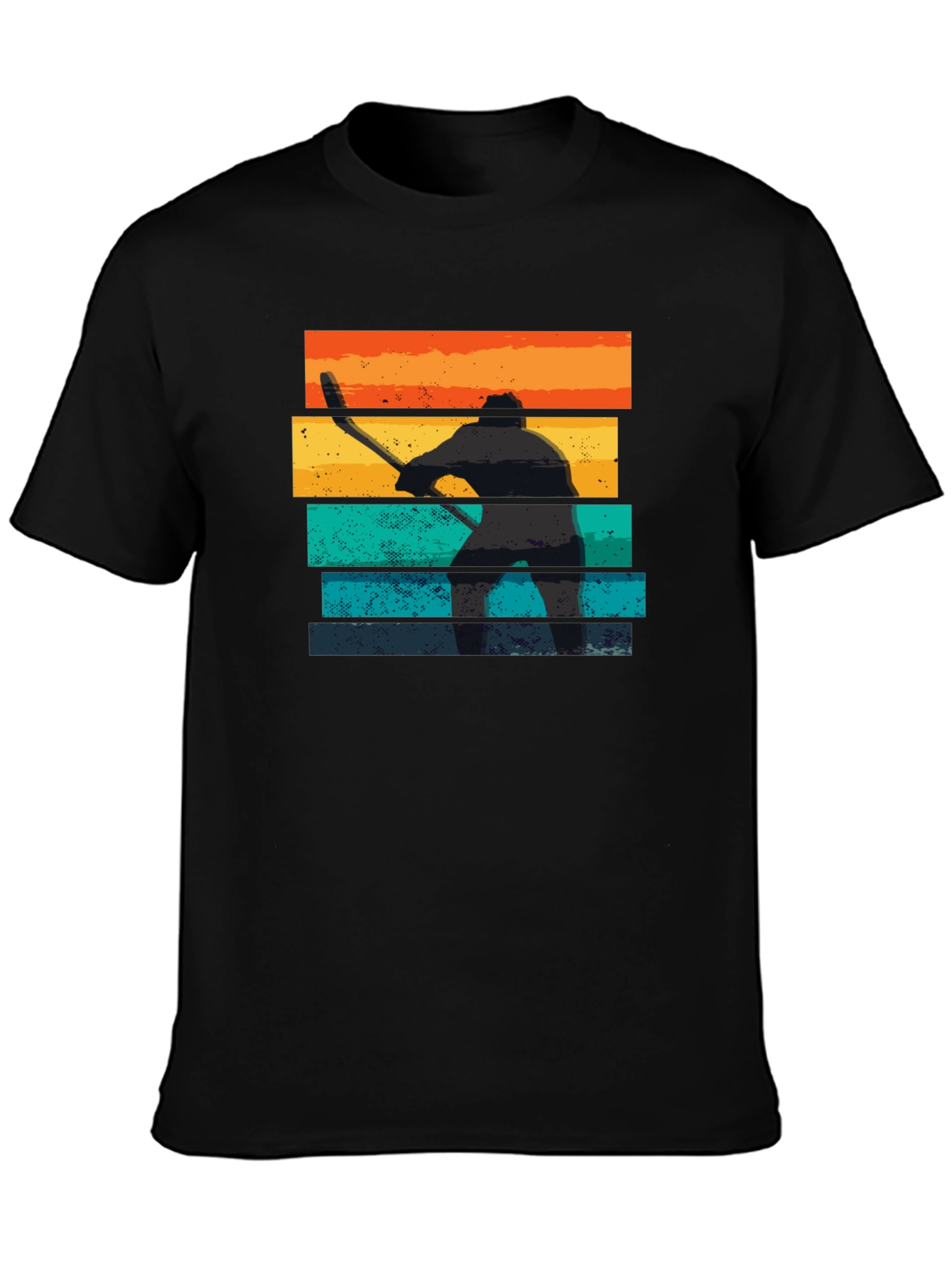 Retro Hockey Player Graphic Tee
