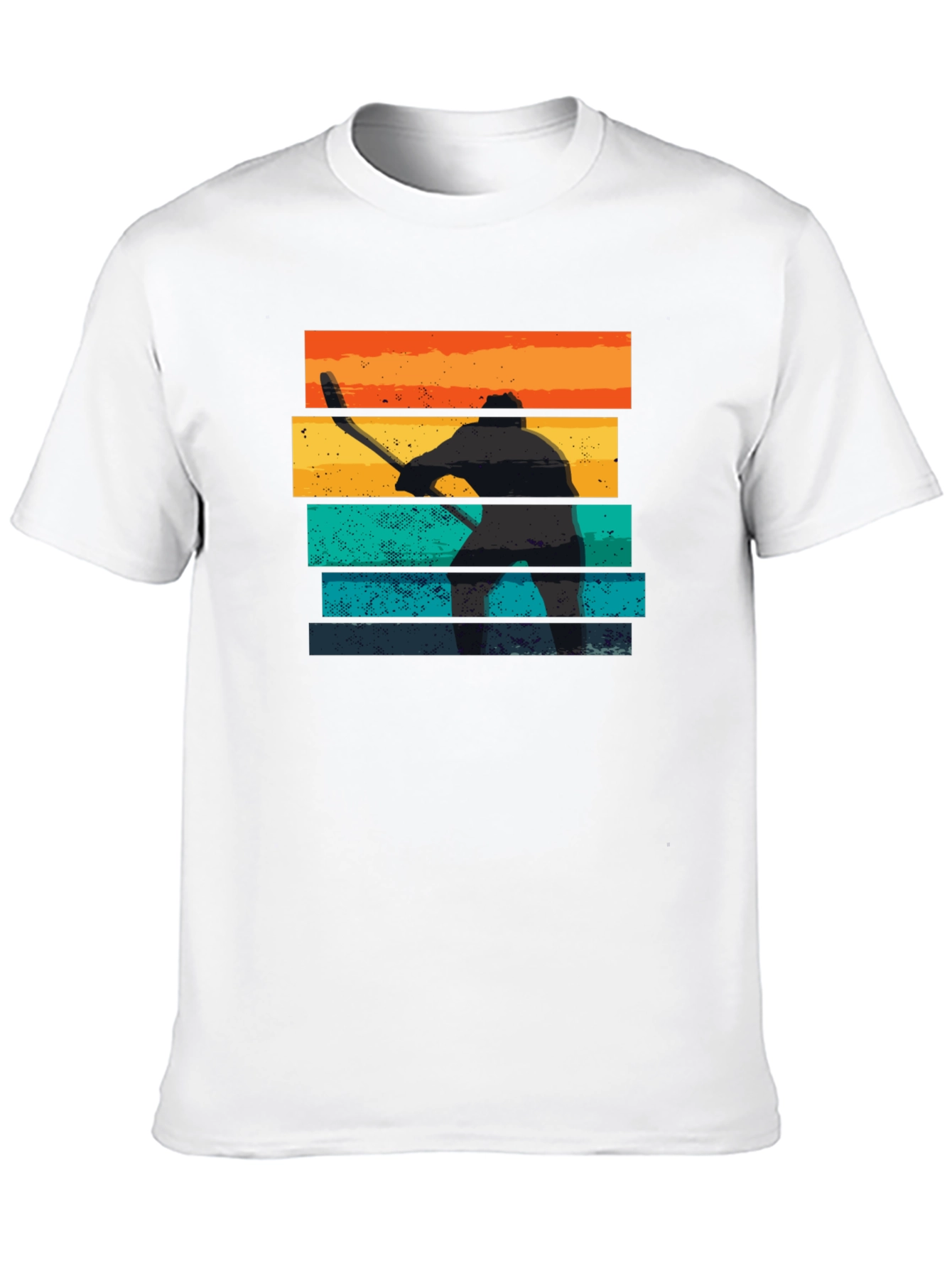 Retro Hockey Player Graphic Tee