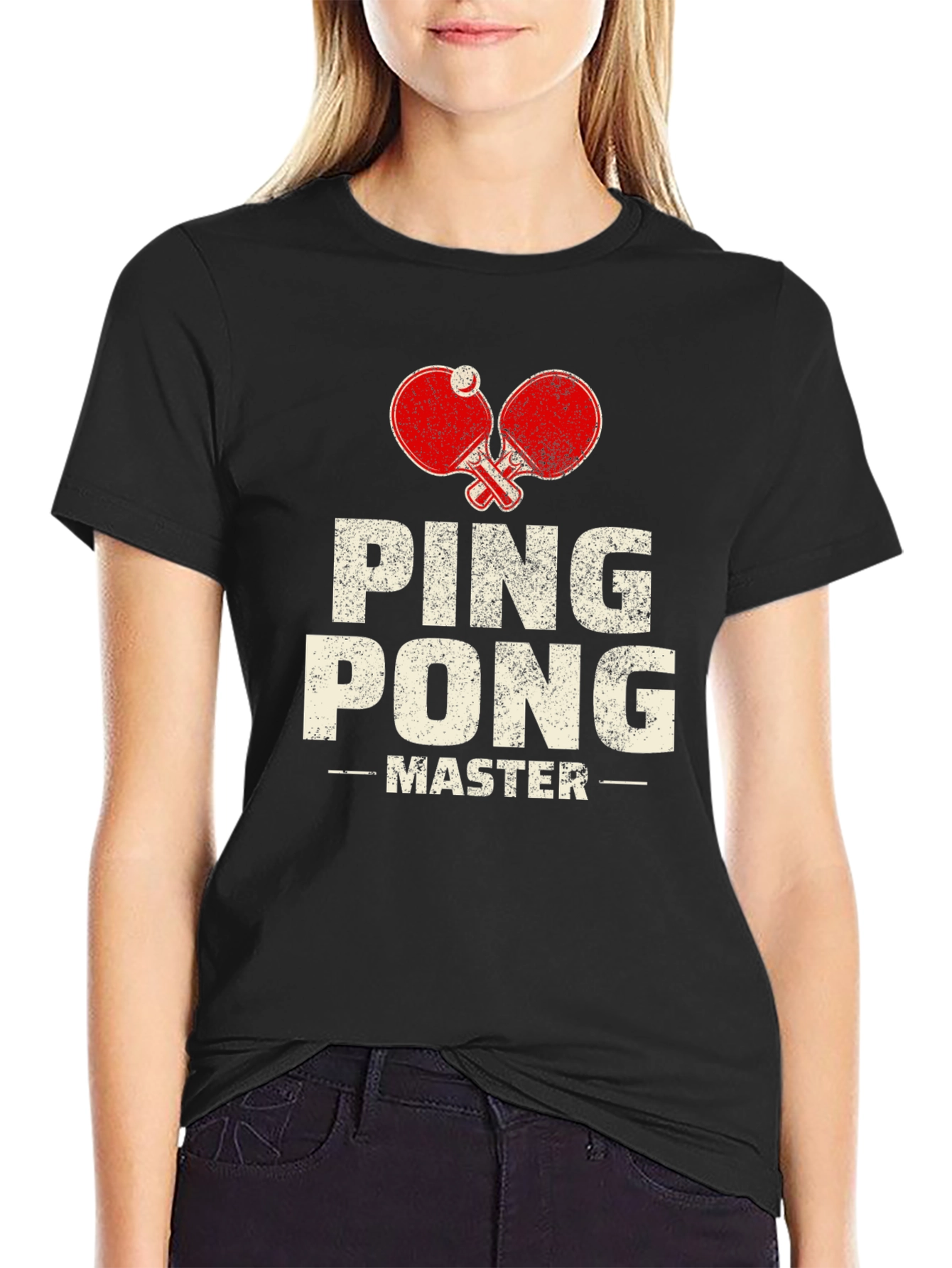 Ping Pong Master Black T-Shirt