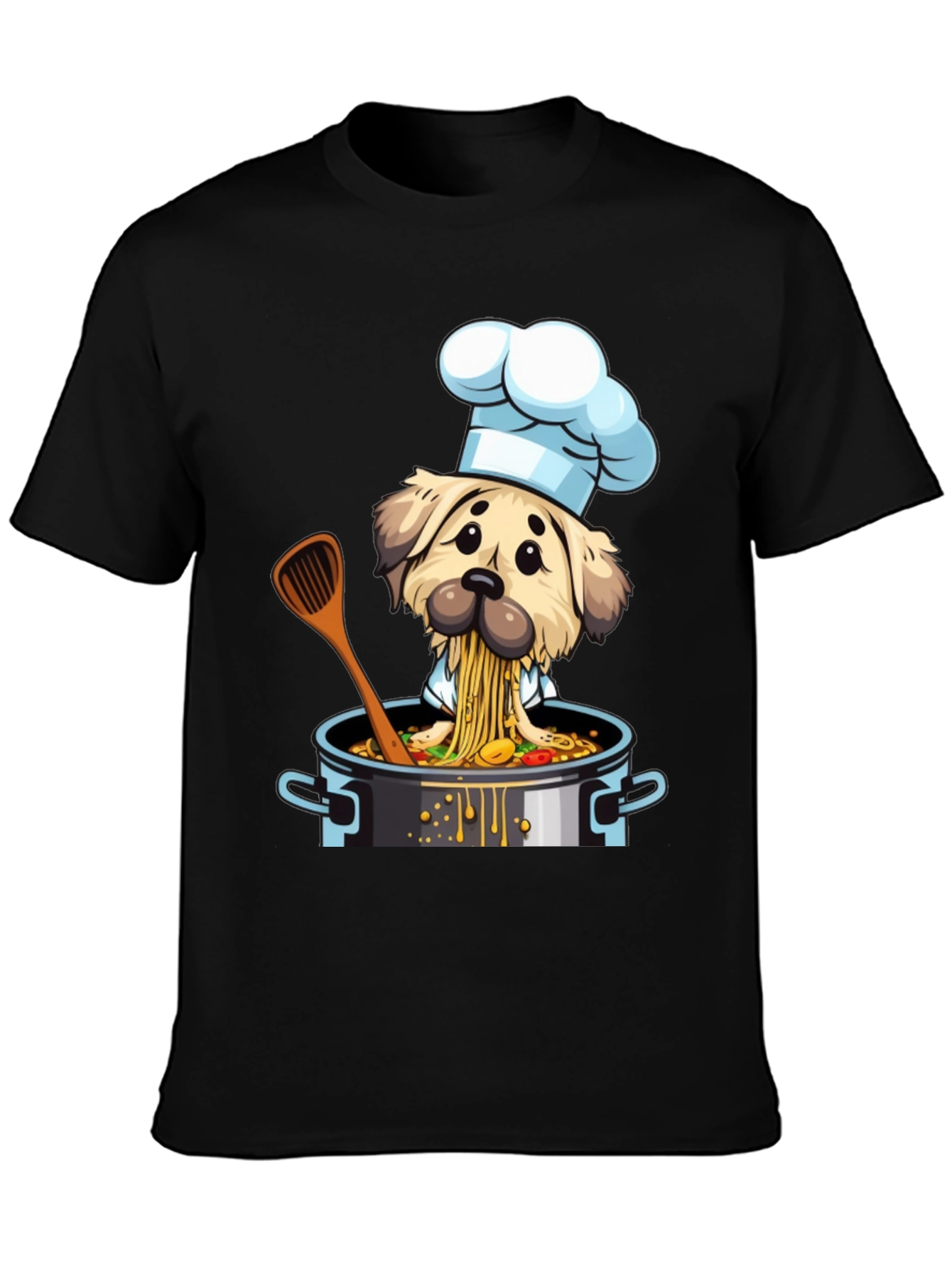 Chef Dog T-Shirt - Funny Cartoon Graphic Tee