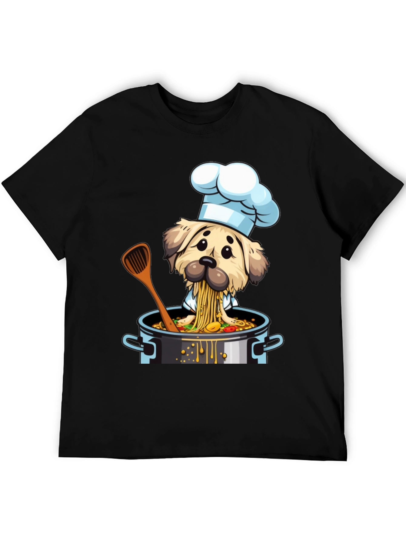 Chef Dog T-Shirt - Funny Cartoon Graphic Tee