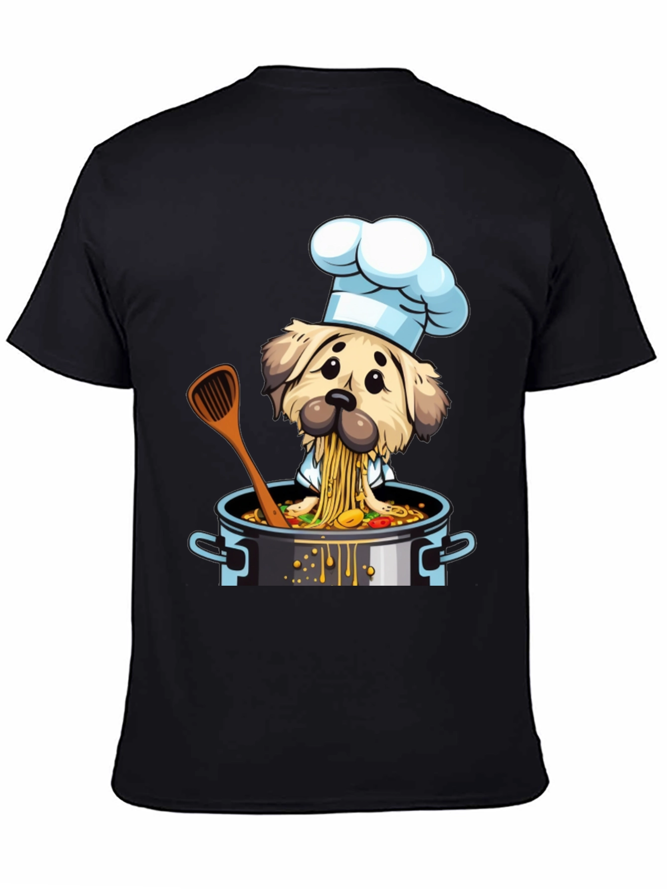 Chef Dog T-Shirt - Funny Cartoon Graphic Tee