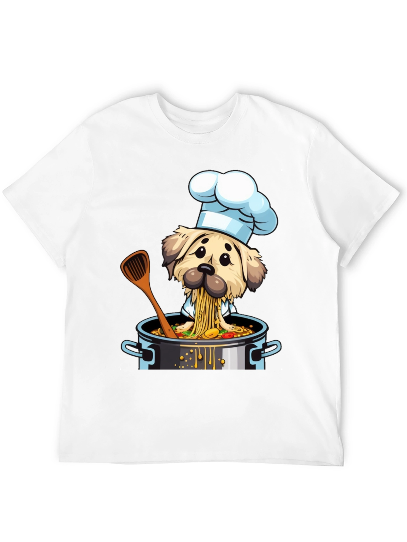 Chef Dog T-Shirt - Funny Cartoon Graphic Tee