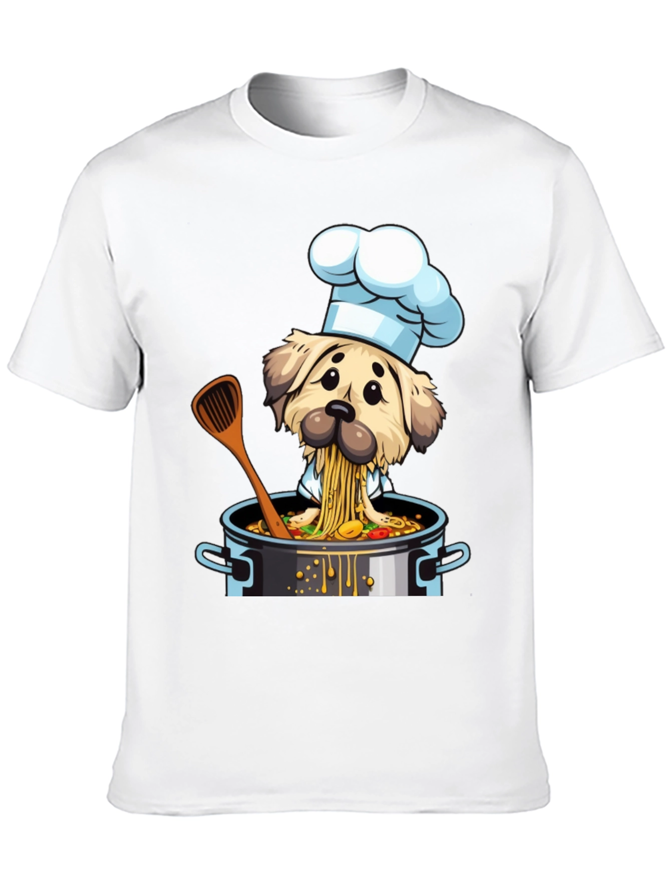 Chef Dog T-Shirt - Funny Cartoon Graphic Tee