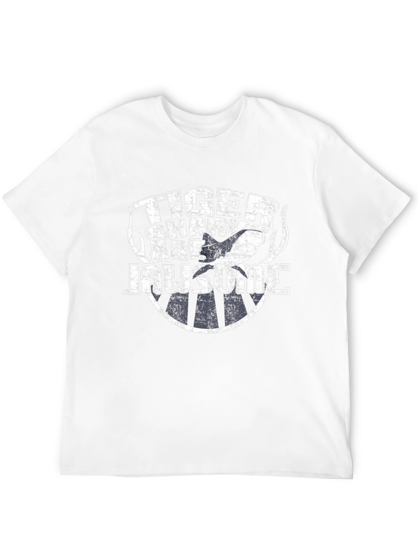 Tiger Shark Jawsome Graphic T-Shirt - Black