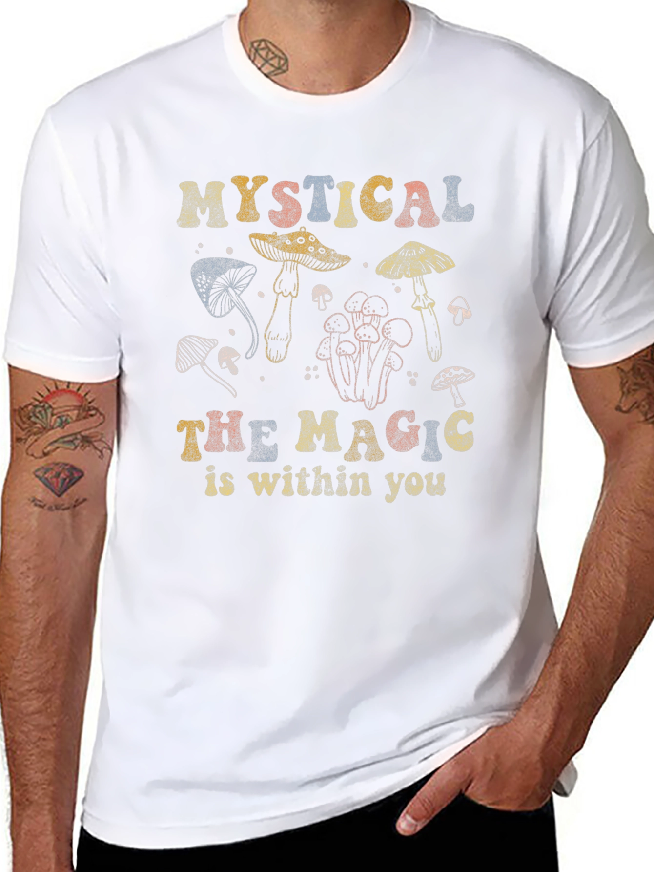 Mystical Magic Mushroom Graphic T-Shirt