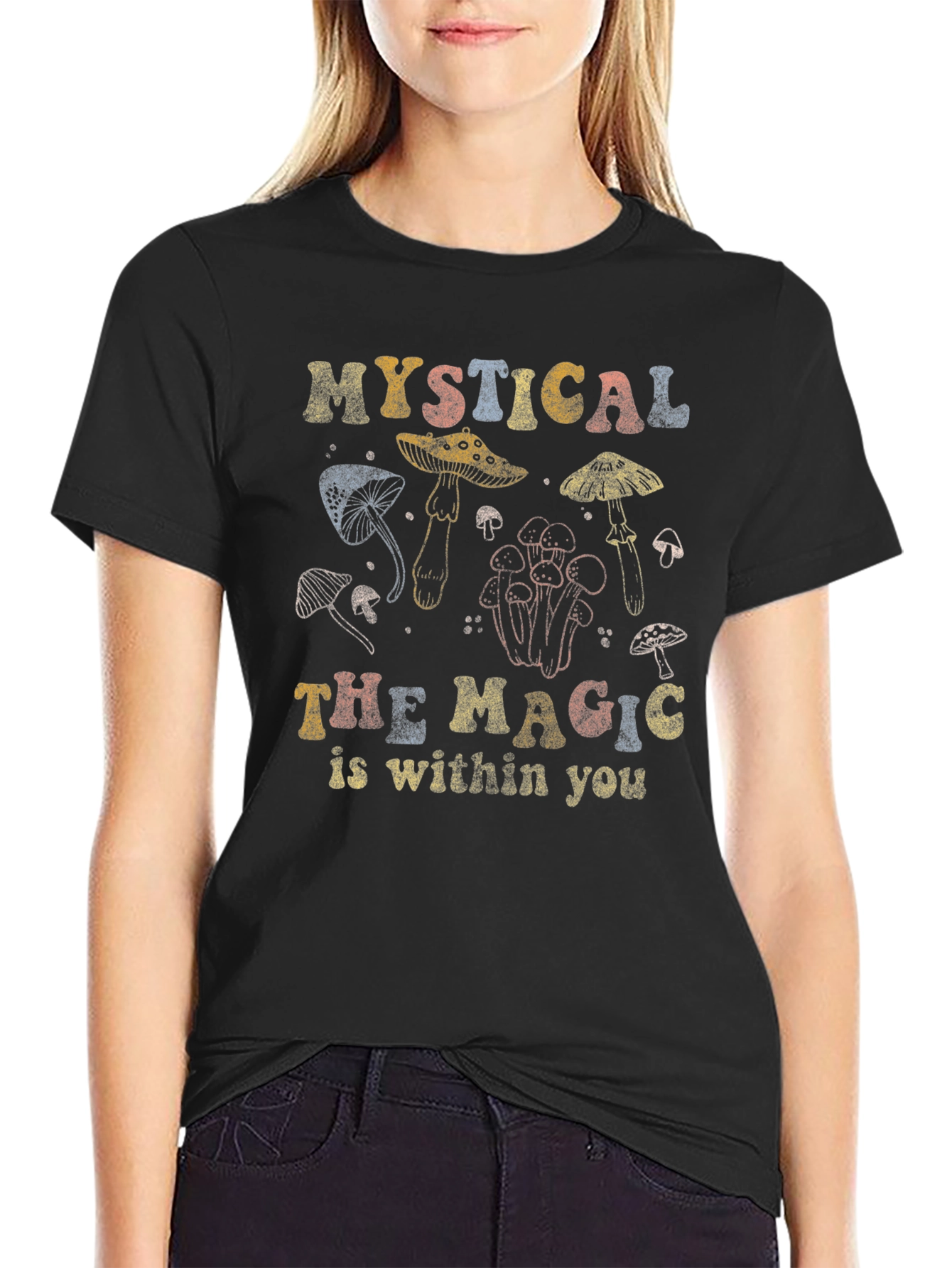 Mystical Magic Mushroom Graphic T-Shirt