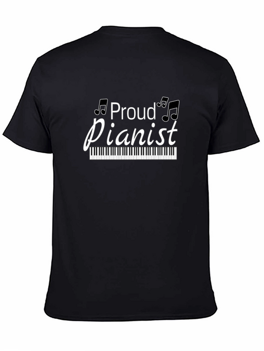 Proud Pianist Graphic Tee - Music Lovers Shirt