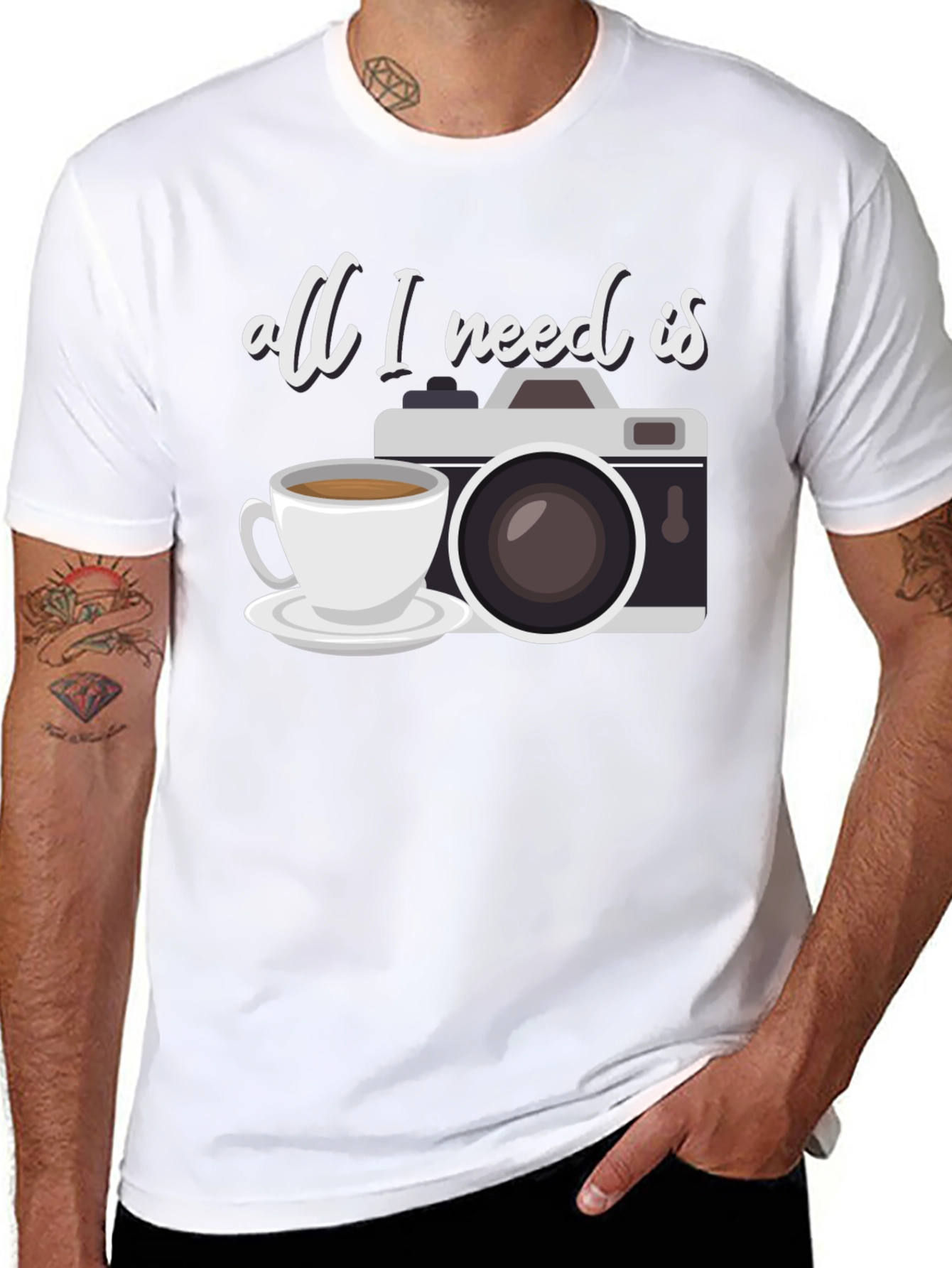 Coffee & Camera T-Shirt - Photographers Essential!