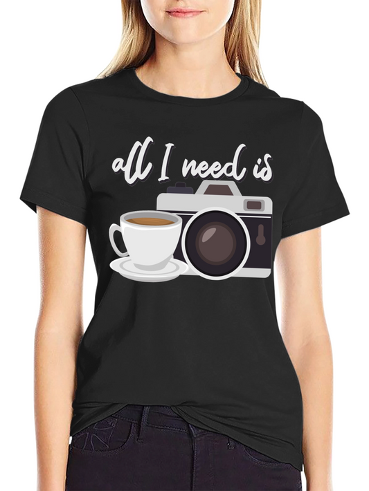 Coffee & Camera T-Shirt - Photographers Essential!