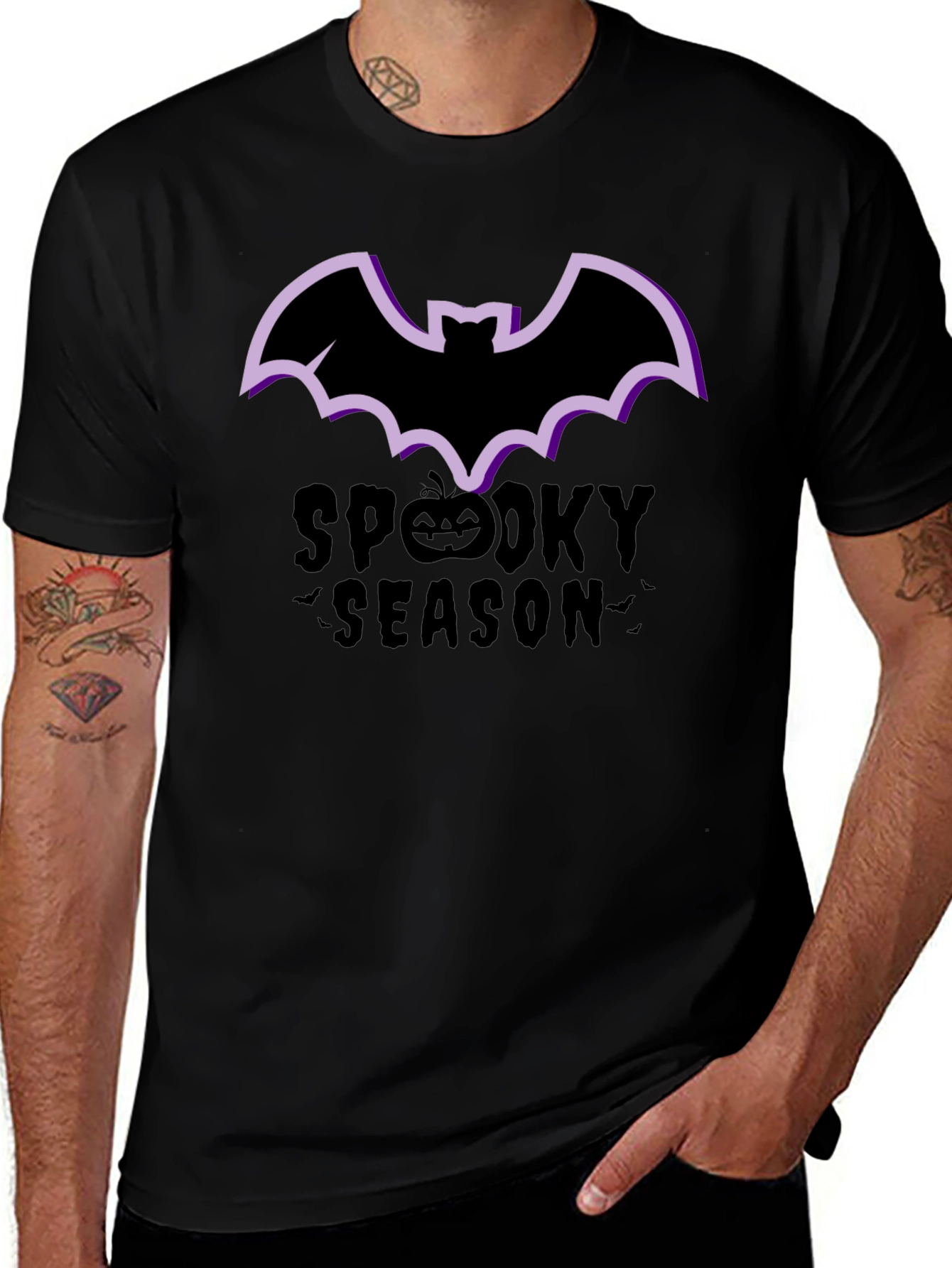 Spooky Season Bat Graphic Tee