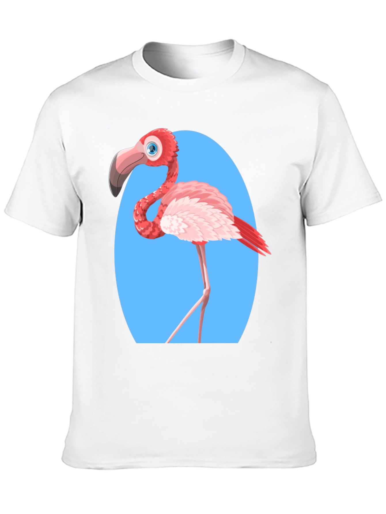 Funny Flamingo Graphic Tee - Black Unisex T-Shirt