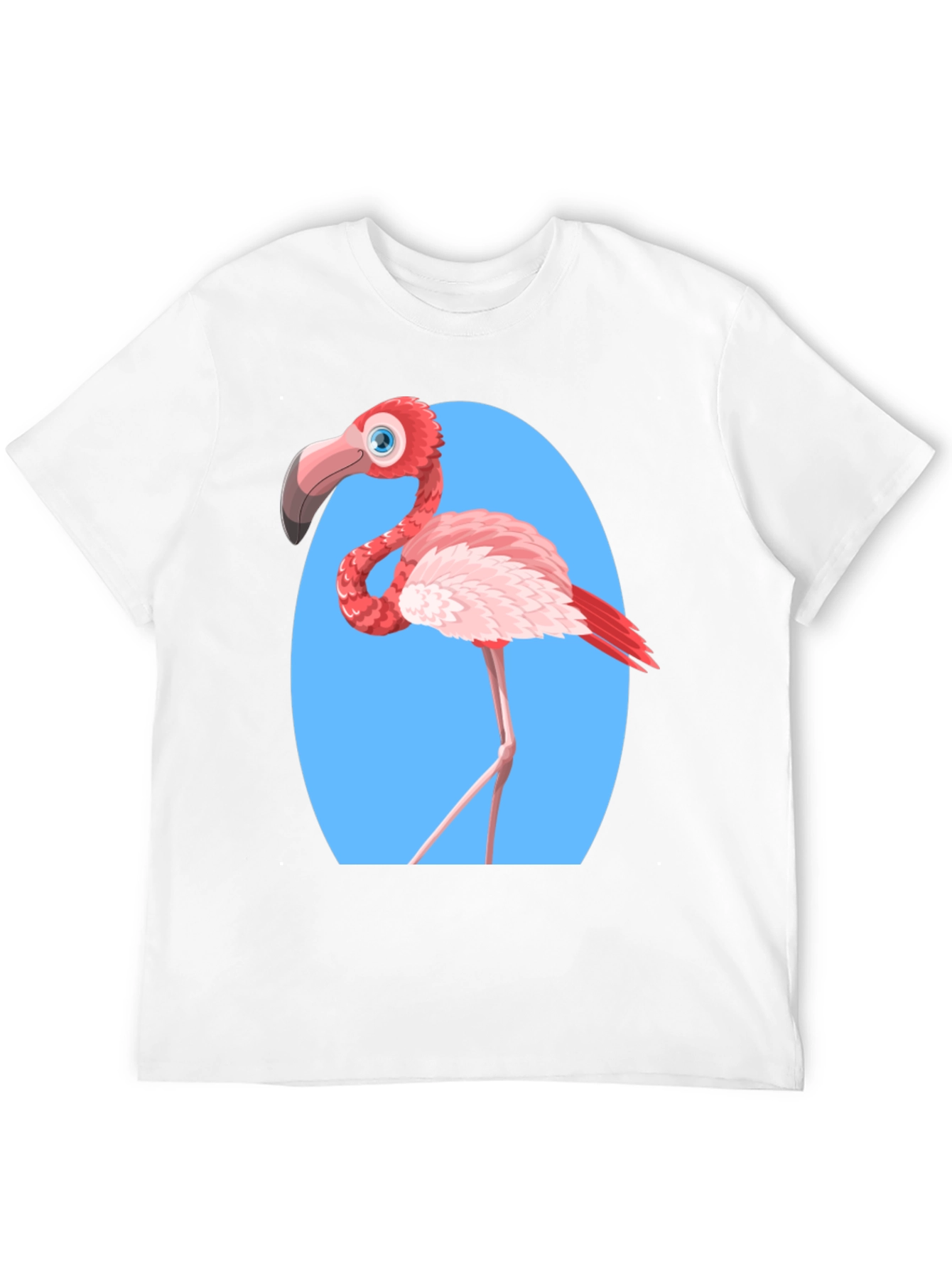 Funny Flamingo Graphic Tee - Black Unisex T-Shirt