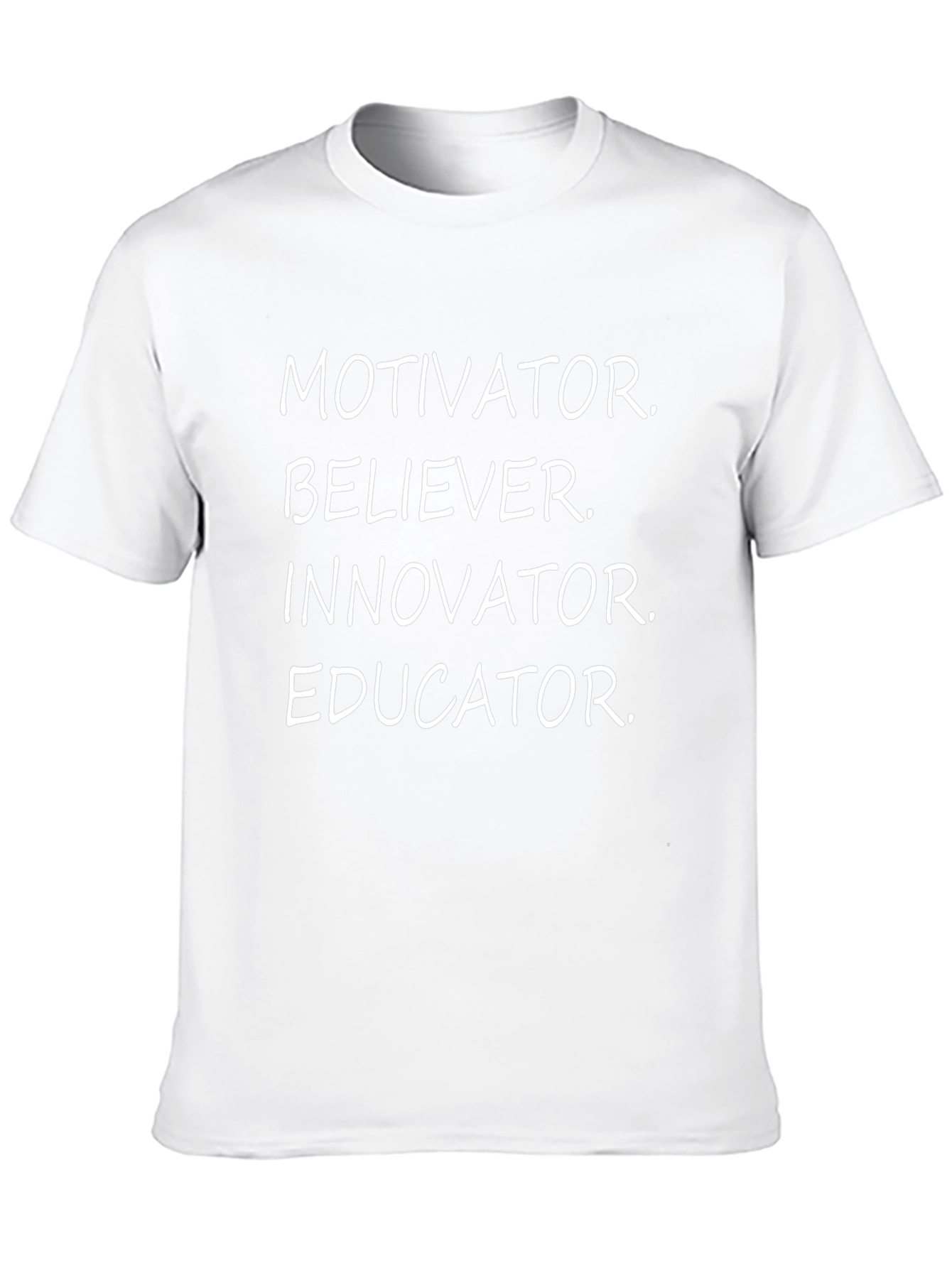 Motivator Believer Innovator Educator Black T-Shirt