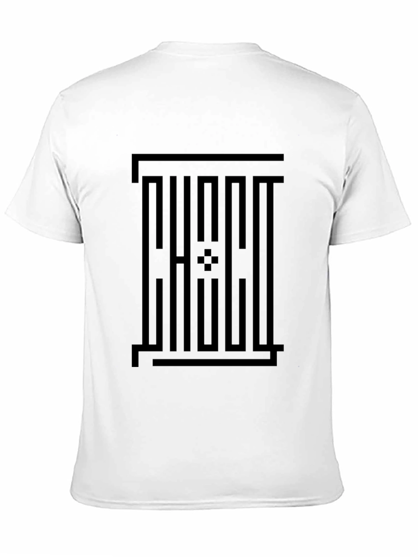 Minimalist Geometric Black Graphic Tee