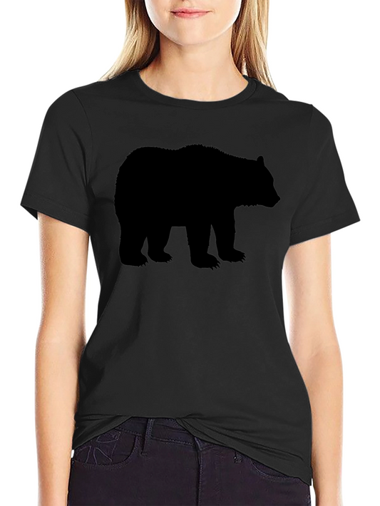 Bear Silhouette Graphic T-Shirt - Mens Black Tee