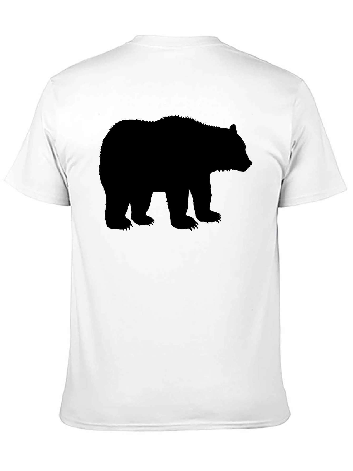 Bear Silhouette Graphic T-Shirt - Mens Black Tee