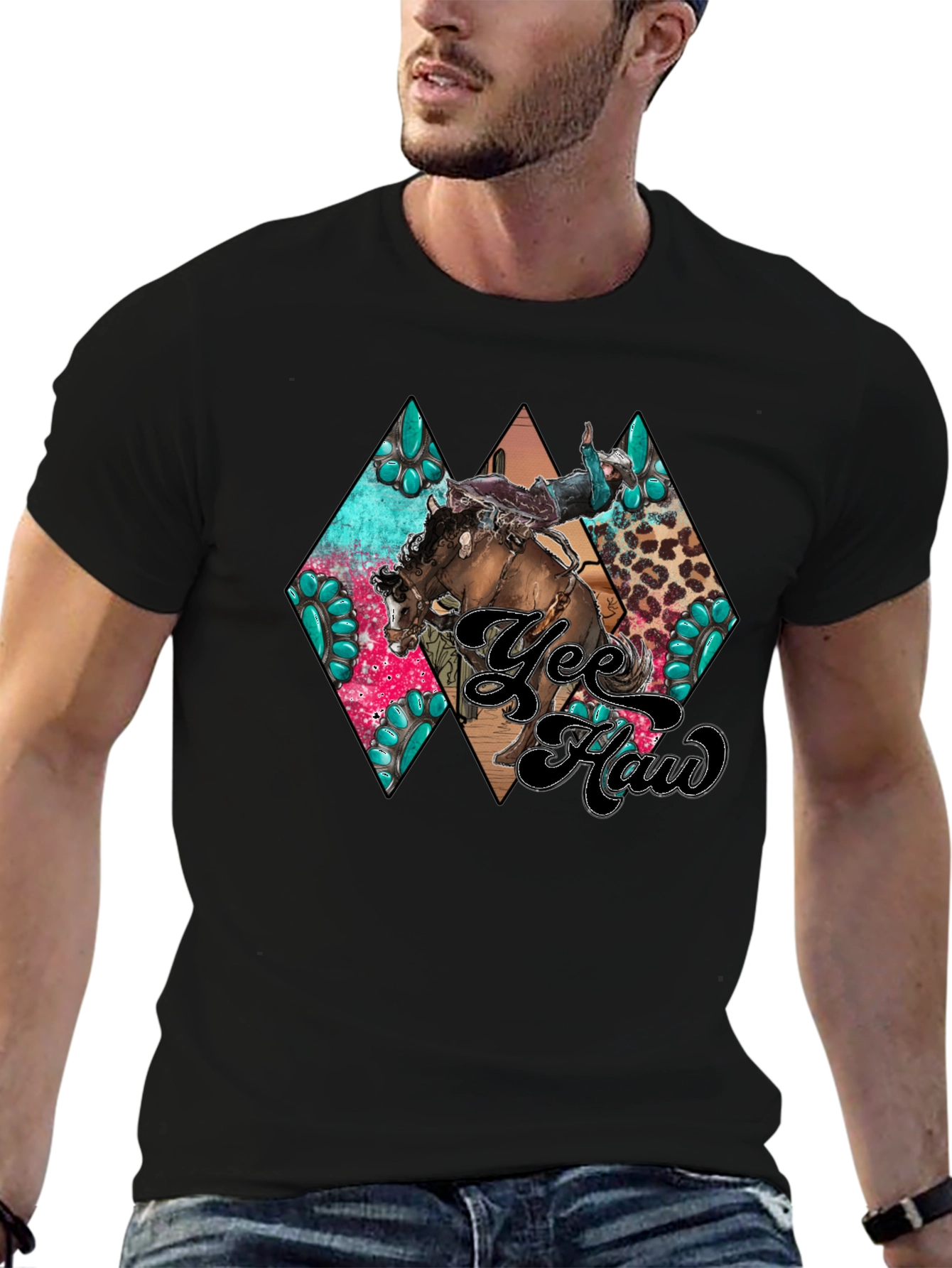 Yee Haw Rodeo Graphic Tee - Western Style