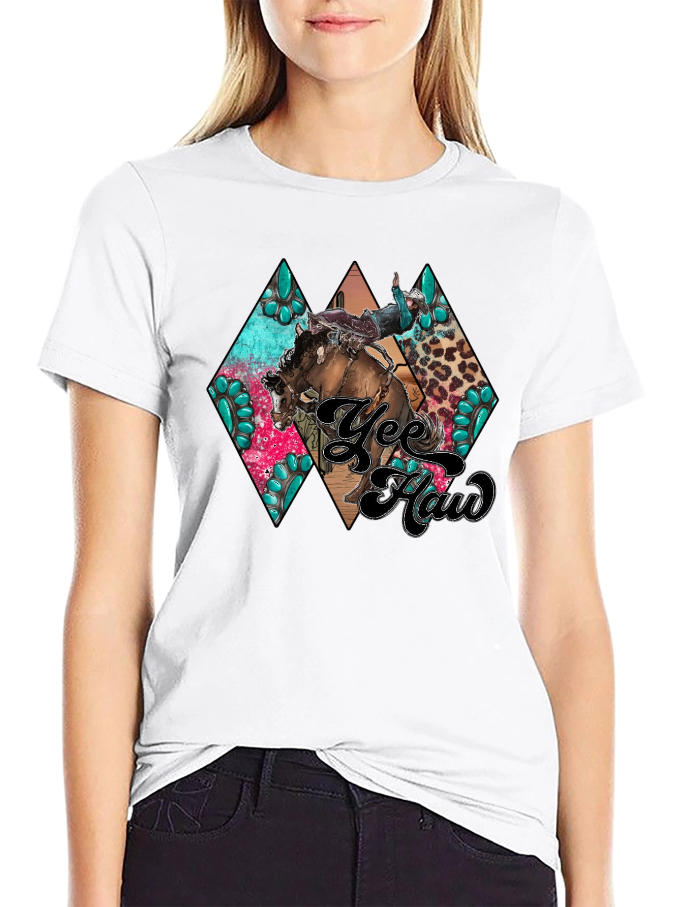 Yee Haw Rodeo Graphic Tee - Western Style