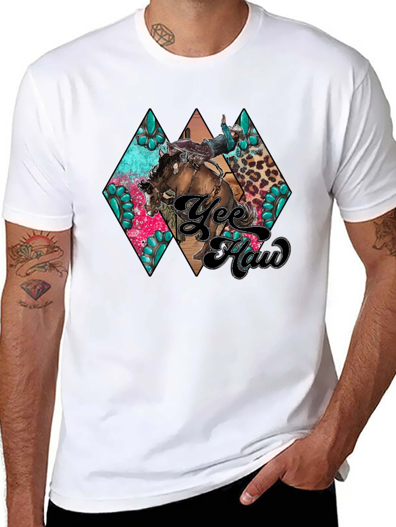 Yee Haw Rodeo Graphic Tee - Western Style