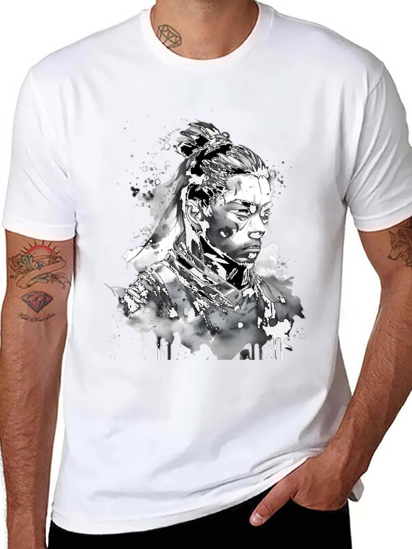 Black T-Shirt with Black Panther Graphic