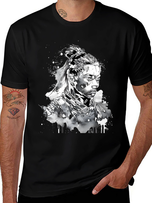 Black T-Shirt with Black Panther Graphic