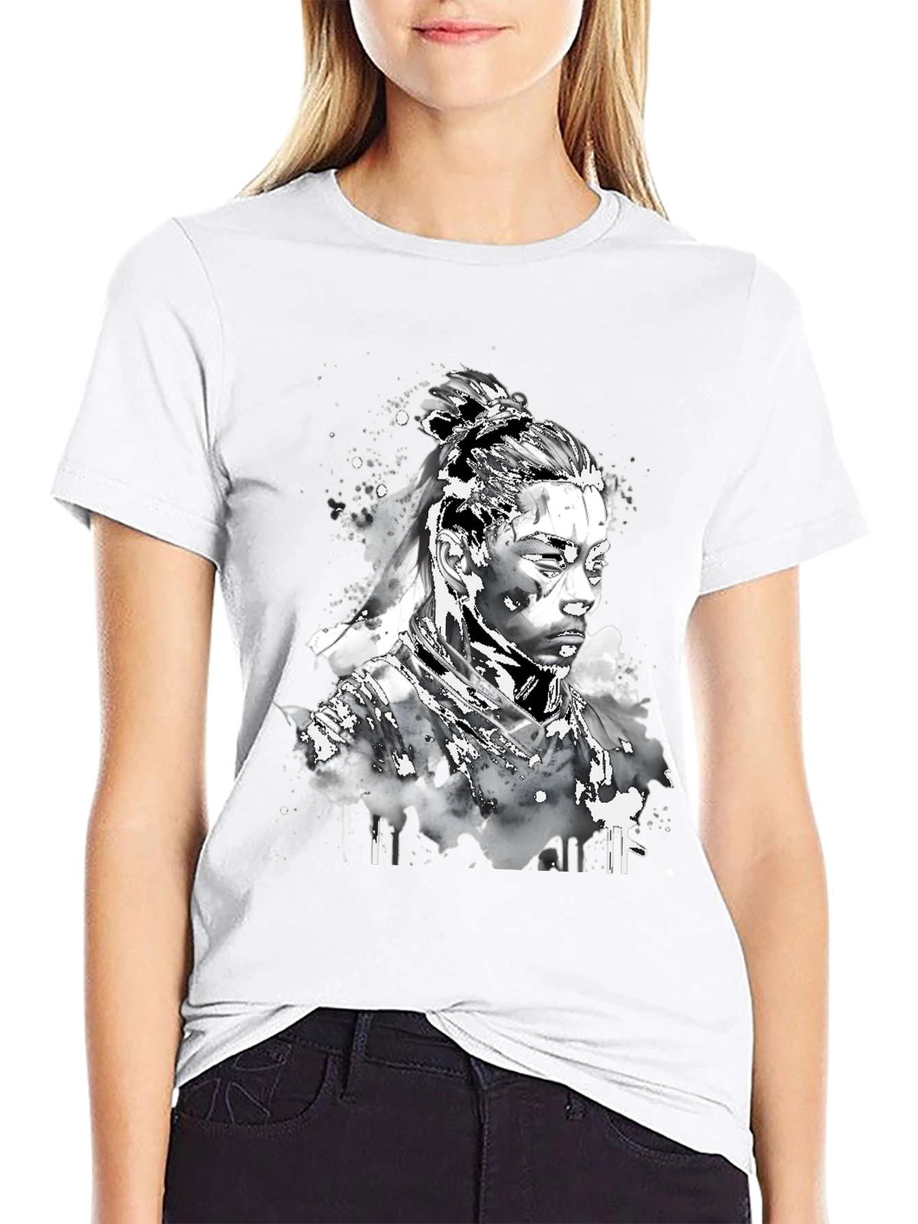 Black T-Shirt with Black Panther Graphic
