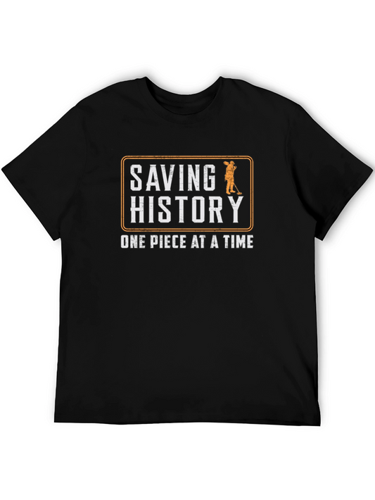 Saving History T-Shirt - Metal Detecting