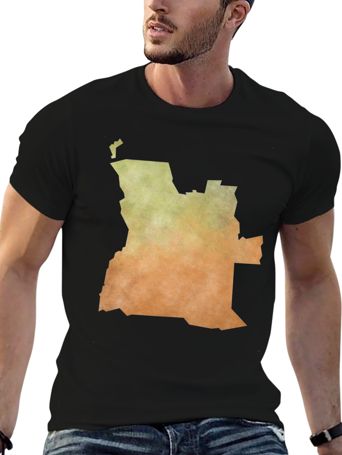 Angola Map Graphic Tee - Stylish Africa Pride Shirt