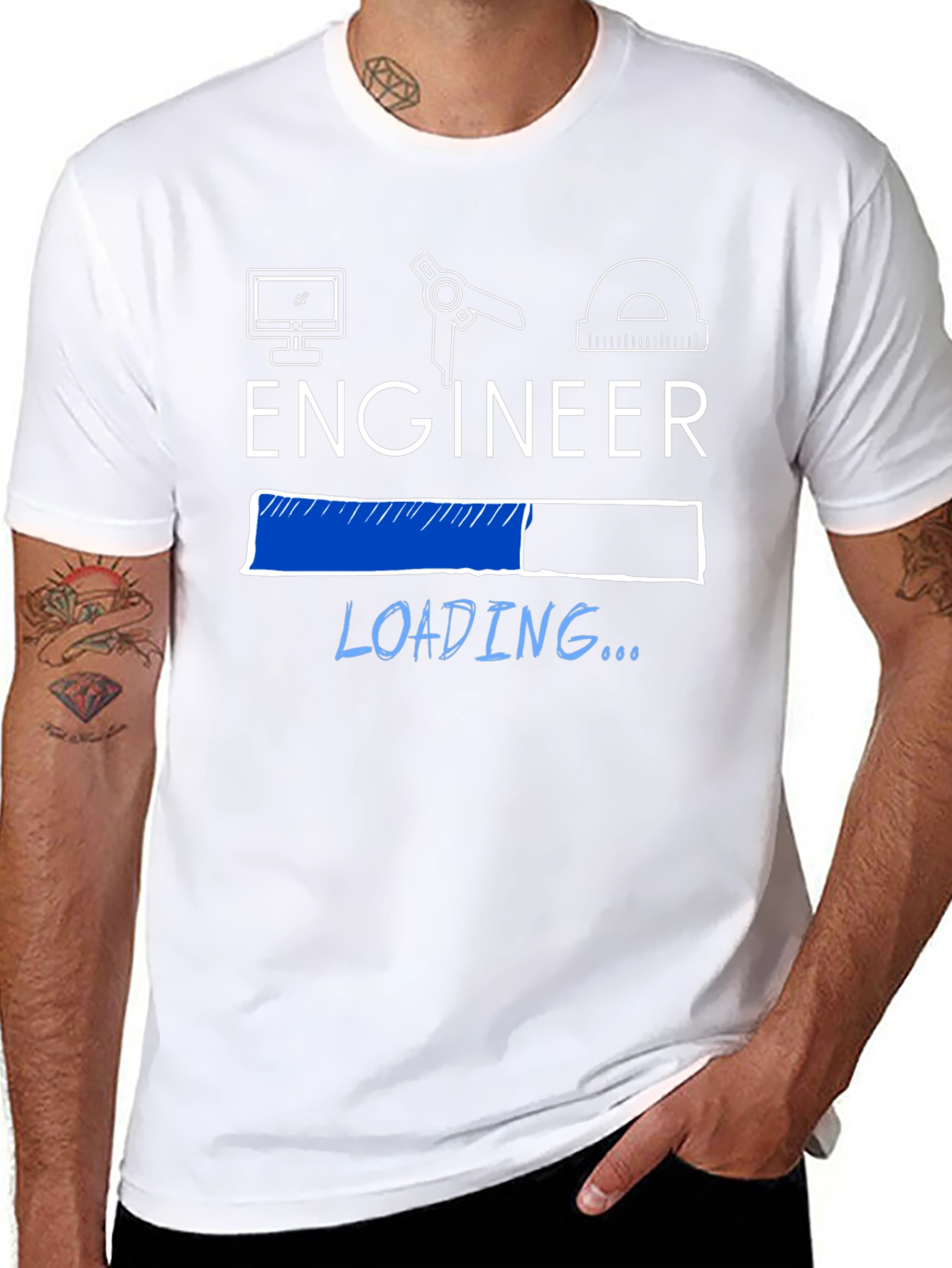 Engineer Loading Funny T-Shirt - Tech Geek Gift