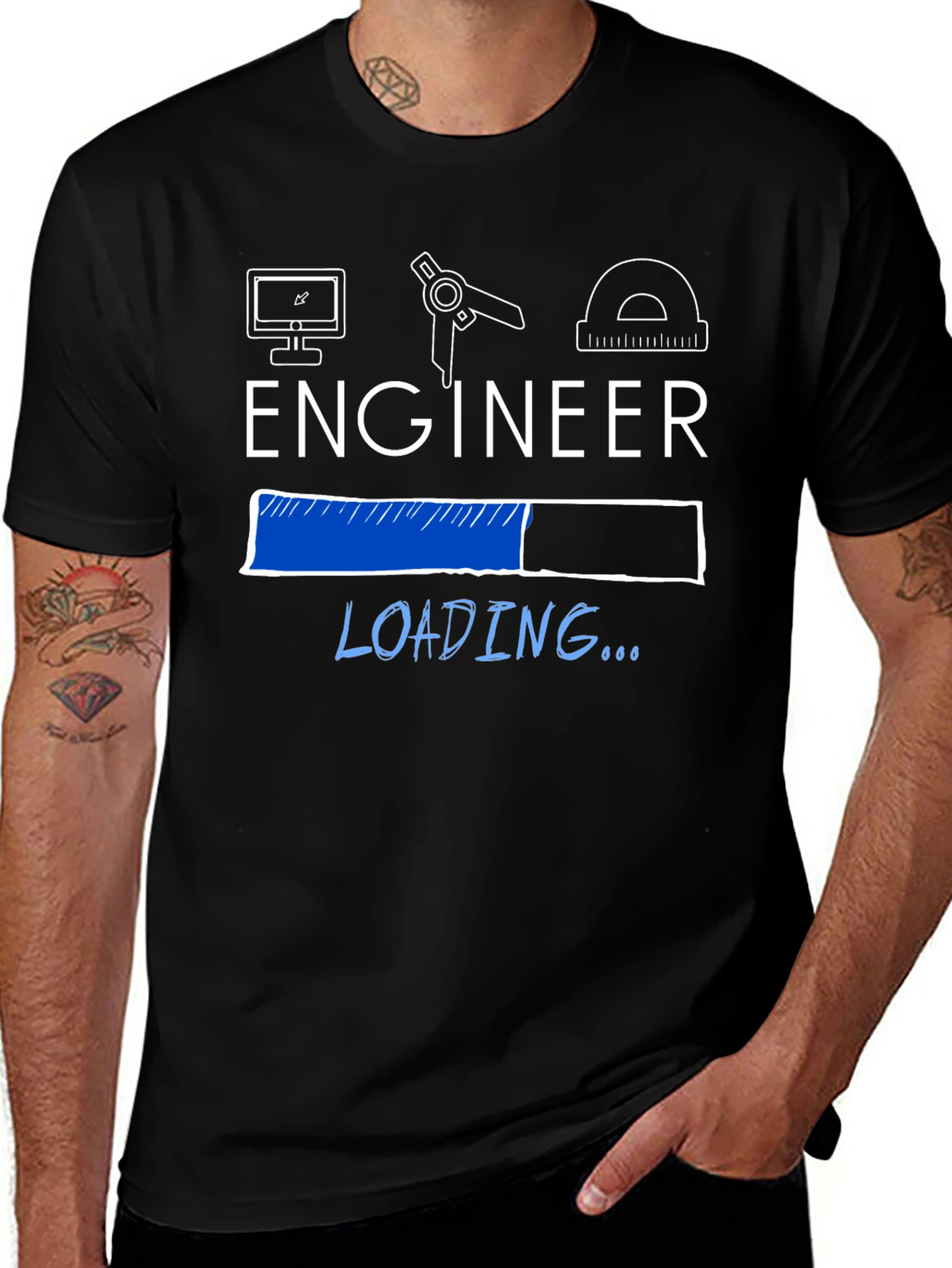 Engineer Loading Funny T-Shirt - Tech Geek Gift