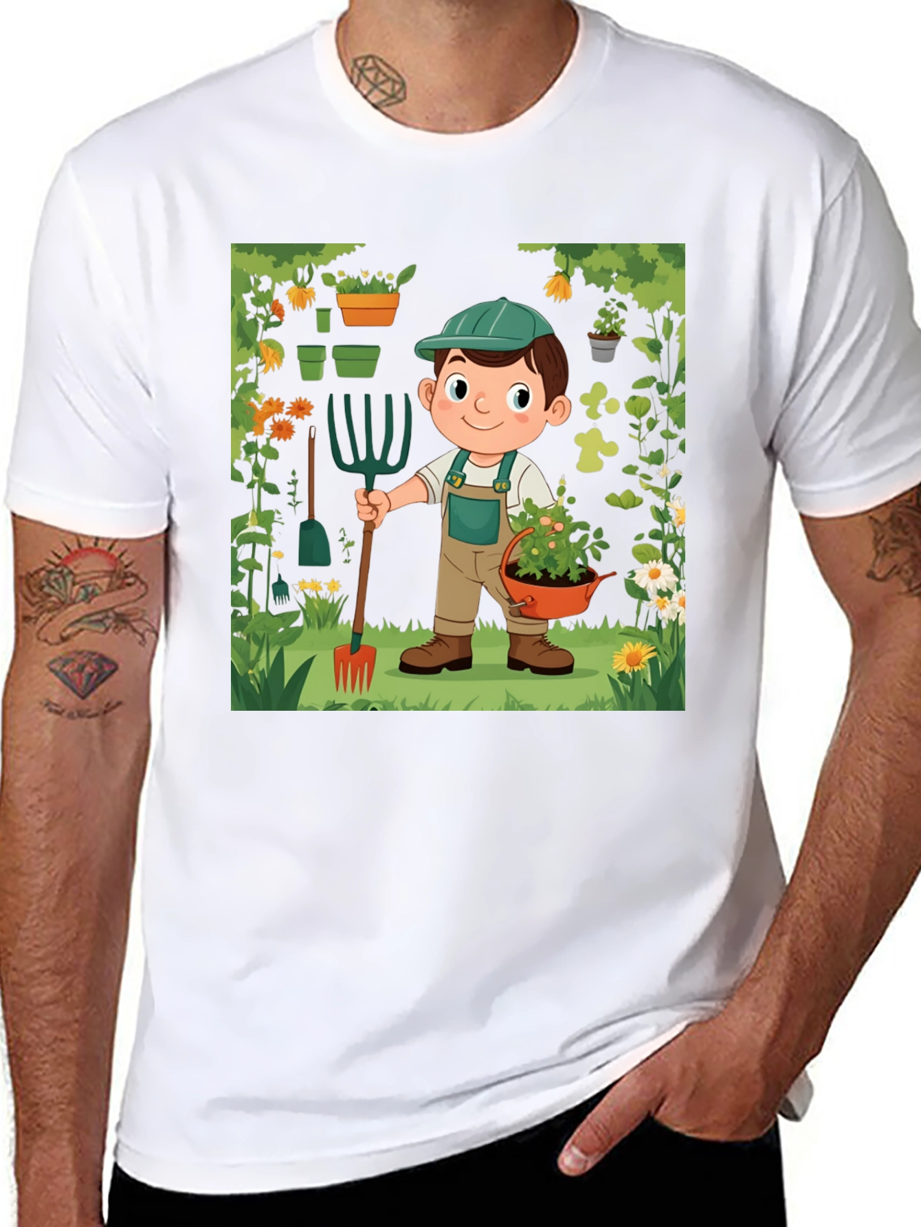 Gardener Boy Graphic Tee