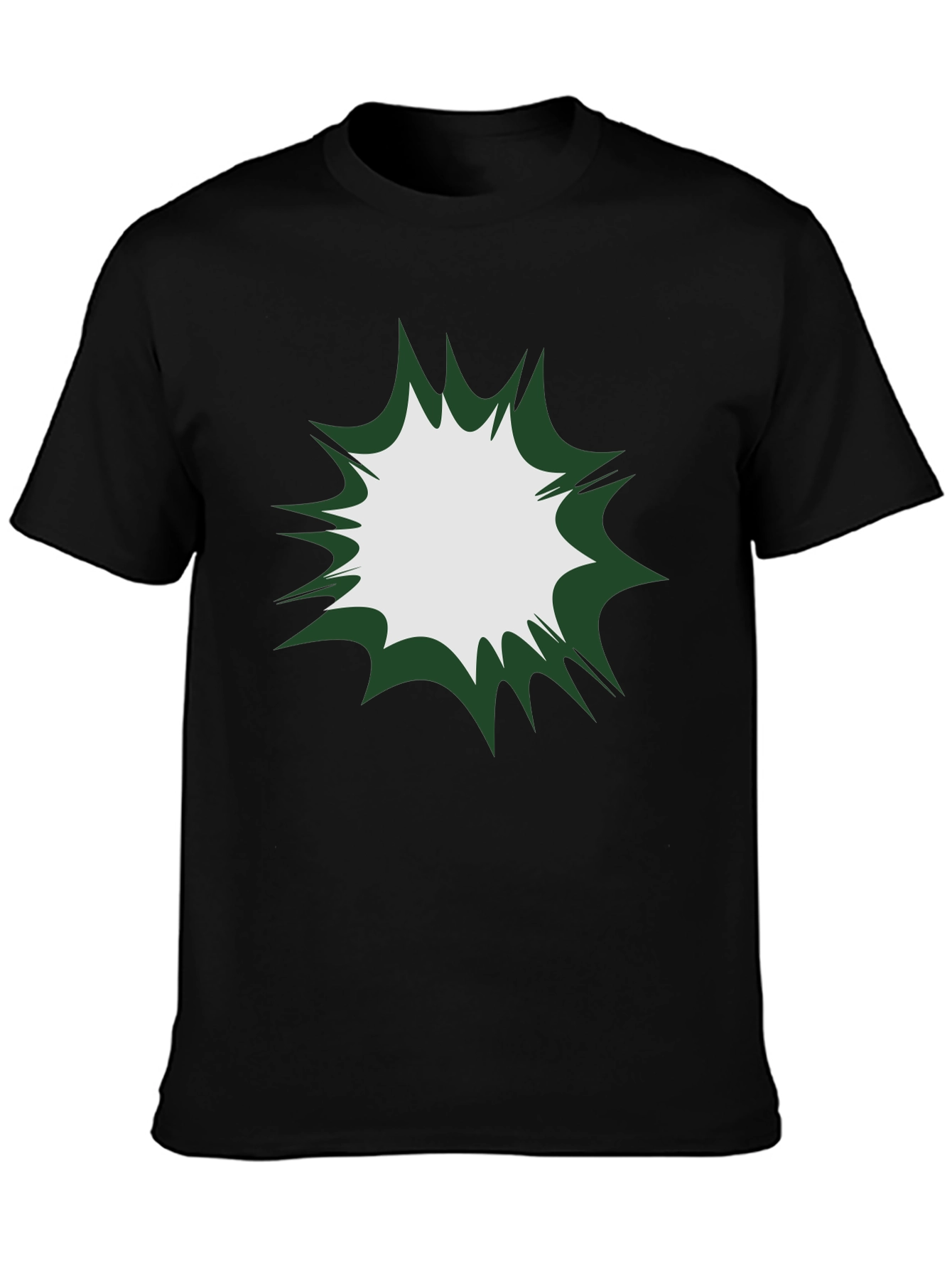 Mens Black T-Shirt - Exploding Graphic Design