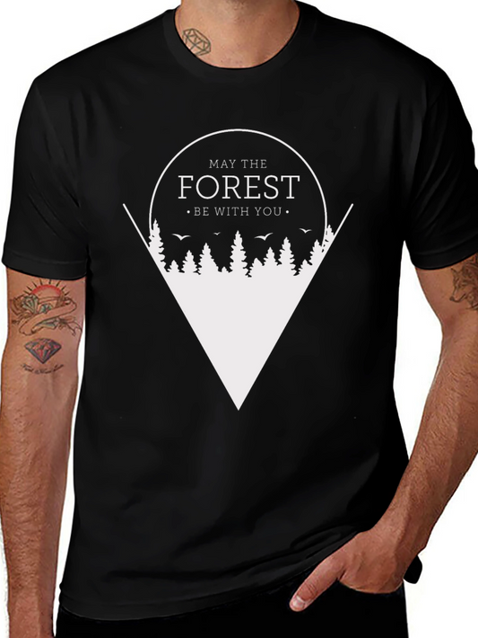 Forest Graphic Tee - May the Forest Be With You T-Shirt