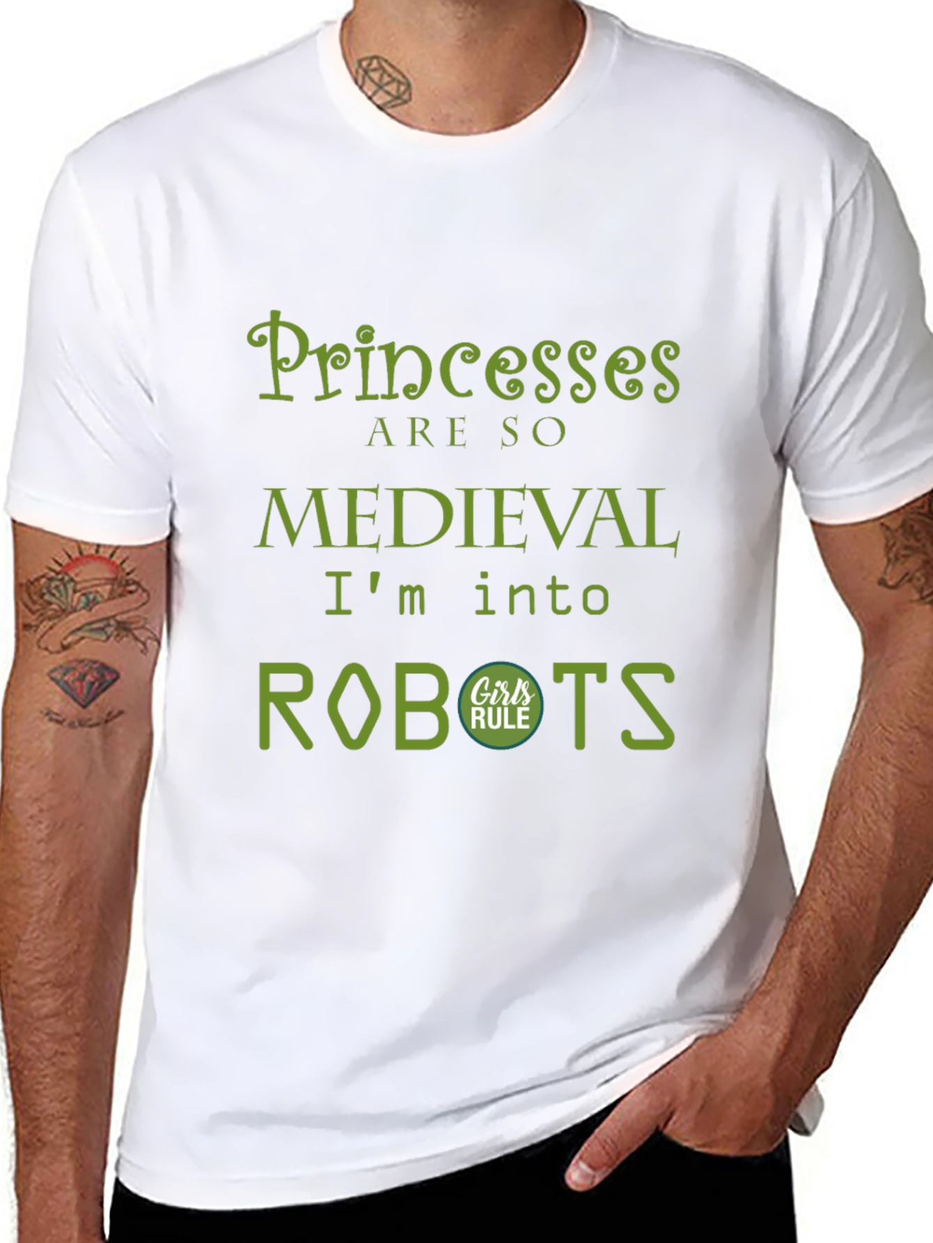 Princesses are so Medieval - Robots T-Shirt