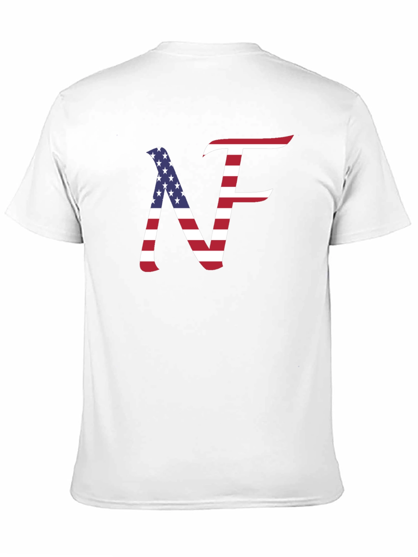 USA Flag NF T-Shirt Patriotic Design