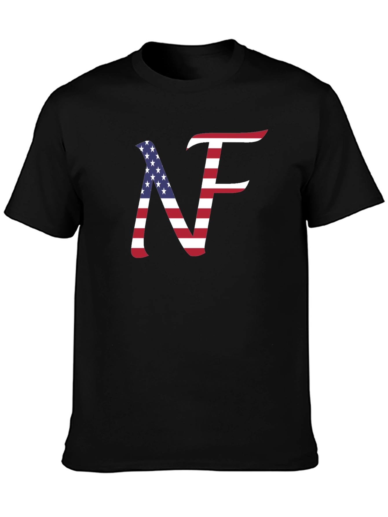 USA Flag NF T-Shirt Patriotic Design