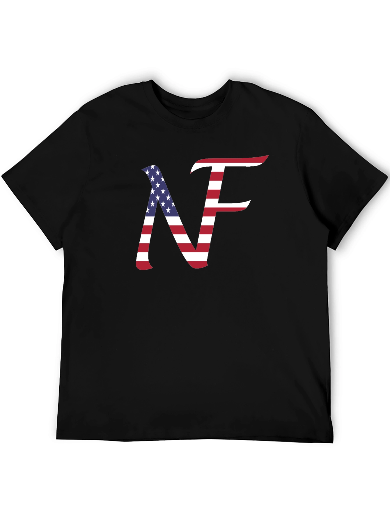 USA Flag NF T-Shirt Patriotic Design
