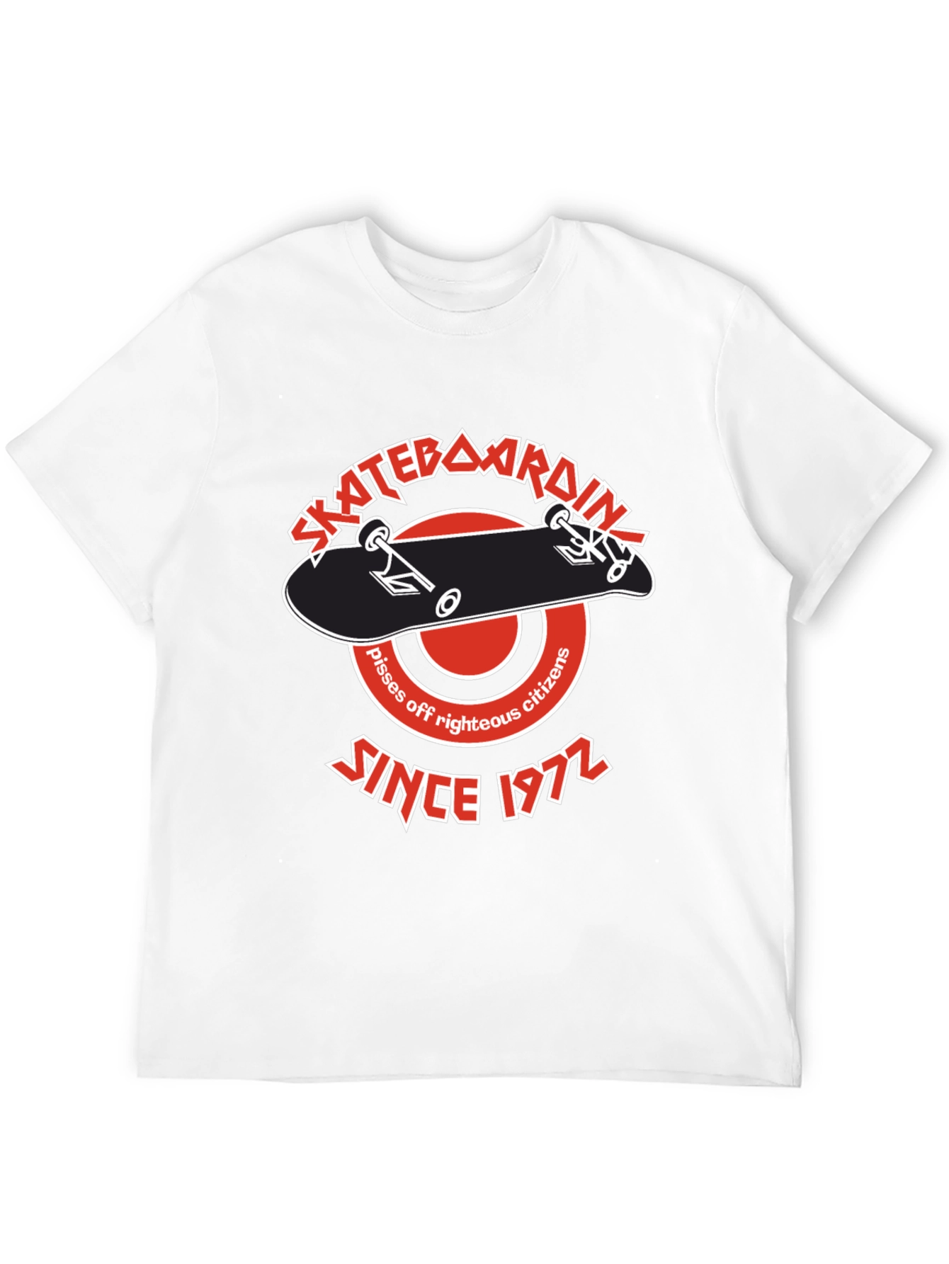 Skateboarding Since 1972 Black T-Shirt