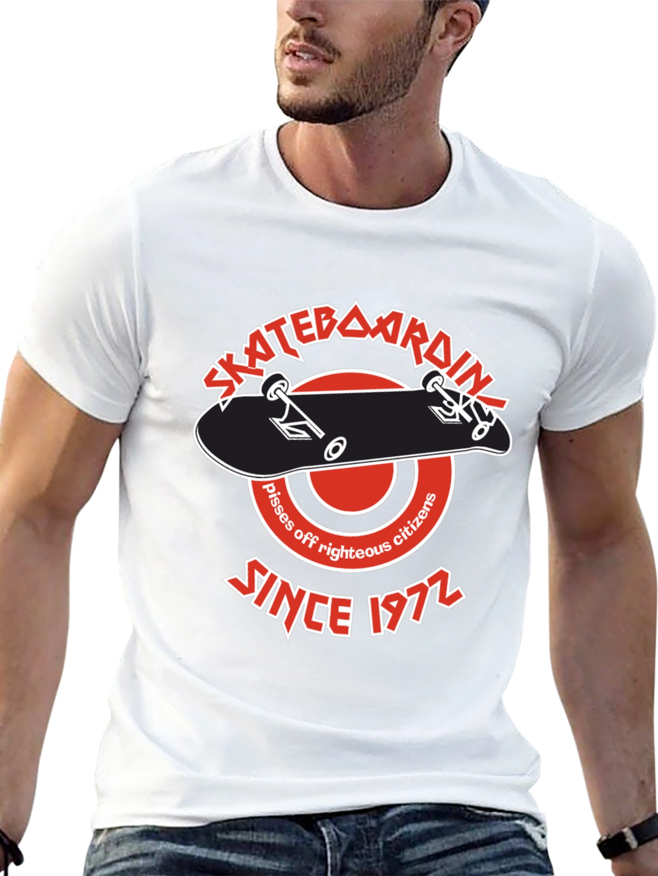 Skateboarding Since 1972 Black T-Shirt
