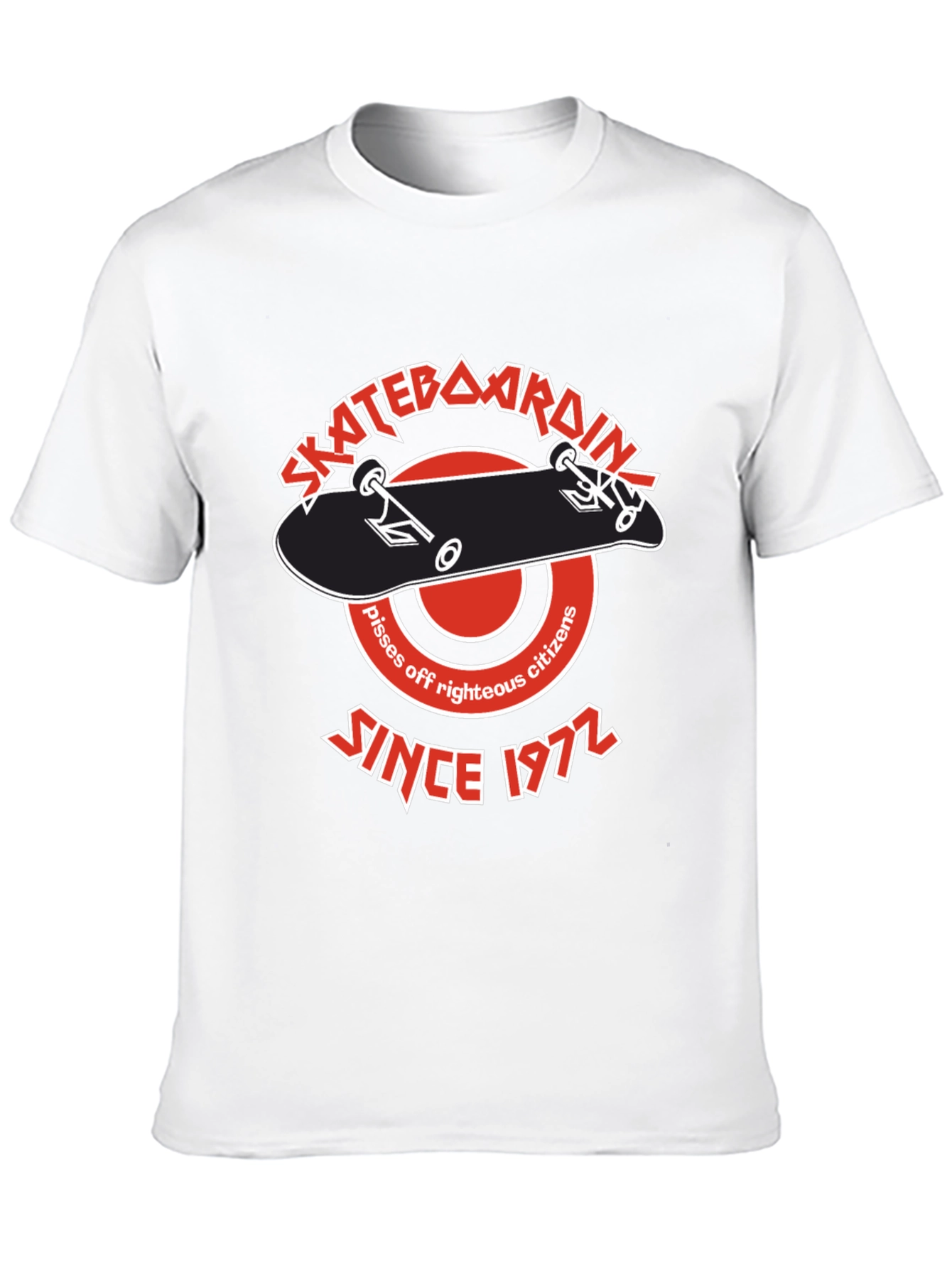 Skateboarding Since 1972 Black T-Shirt