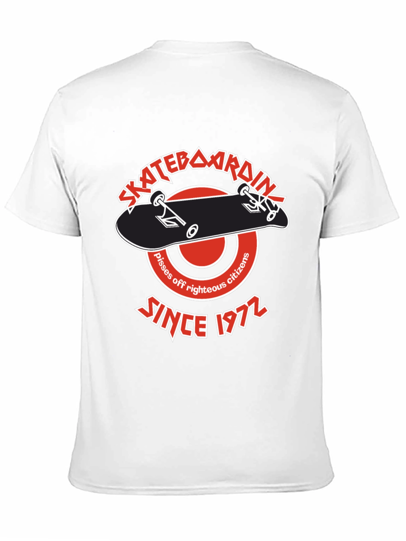 Skateboarding Since 1972 Black T-Shirt