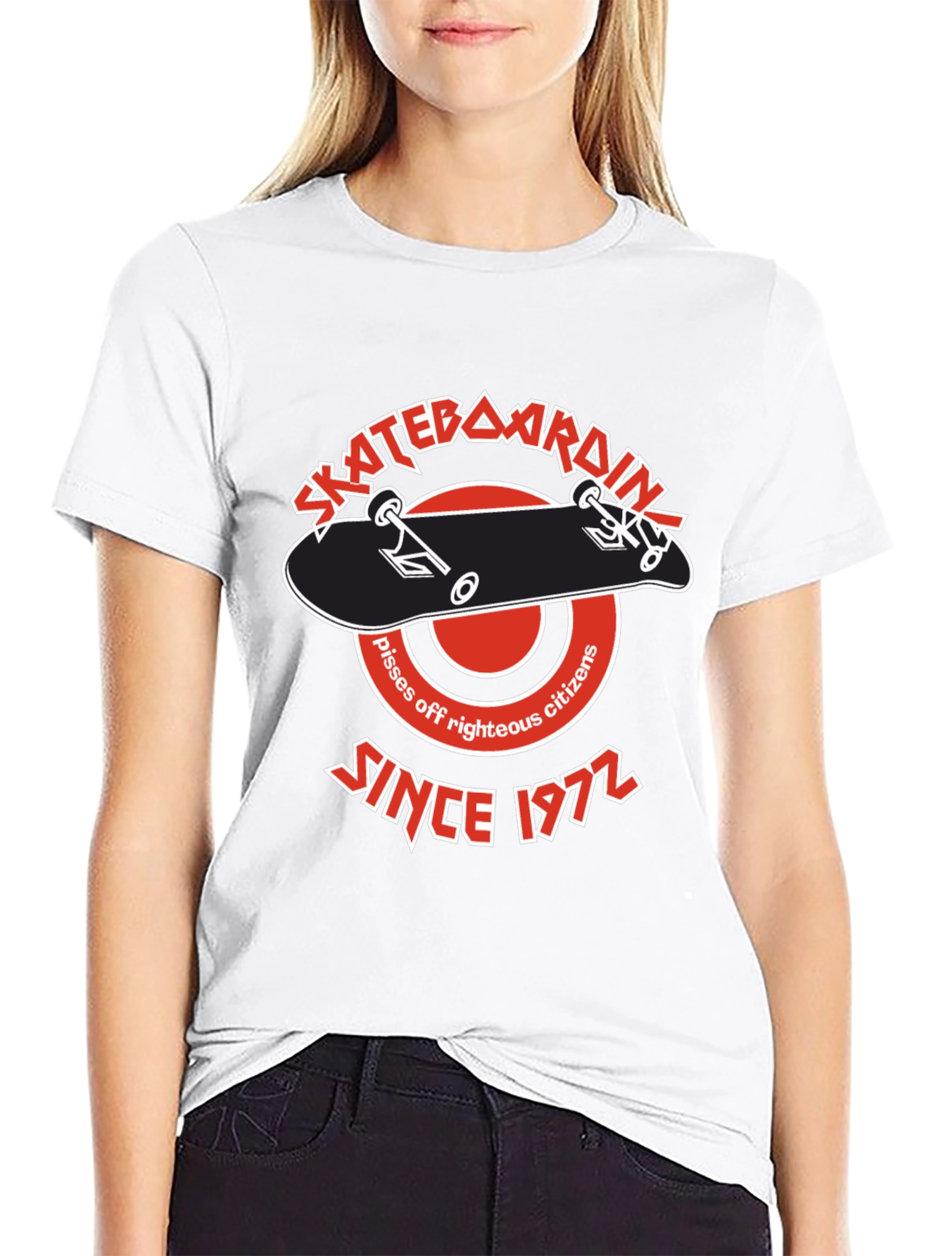Skateboarding Since 1972 Black T-Shirt