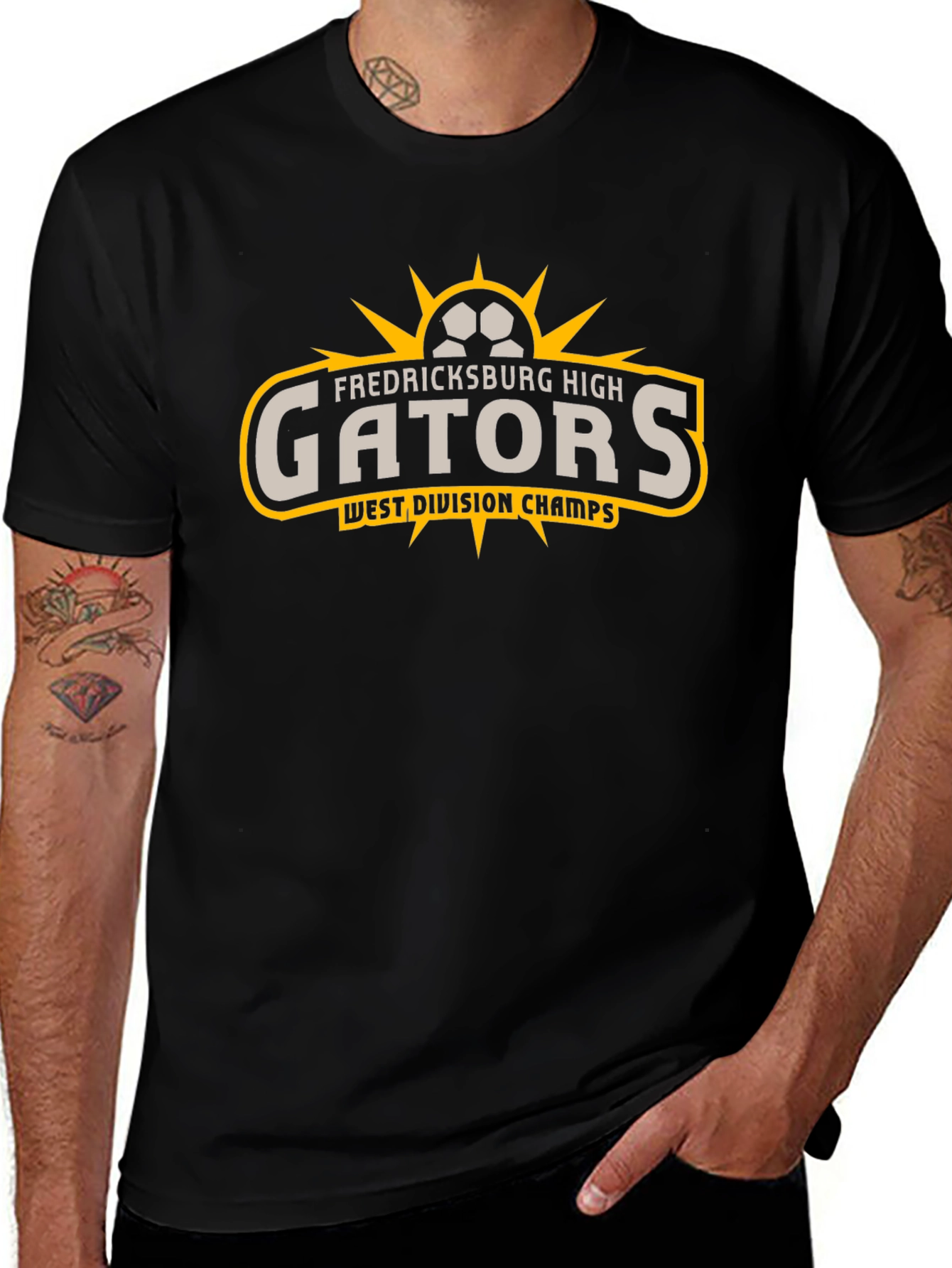 Fredericksburg High Gators Black T-Shirt