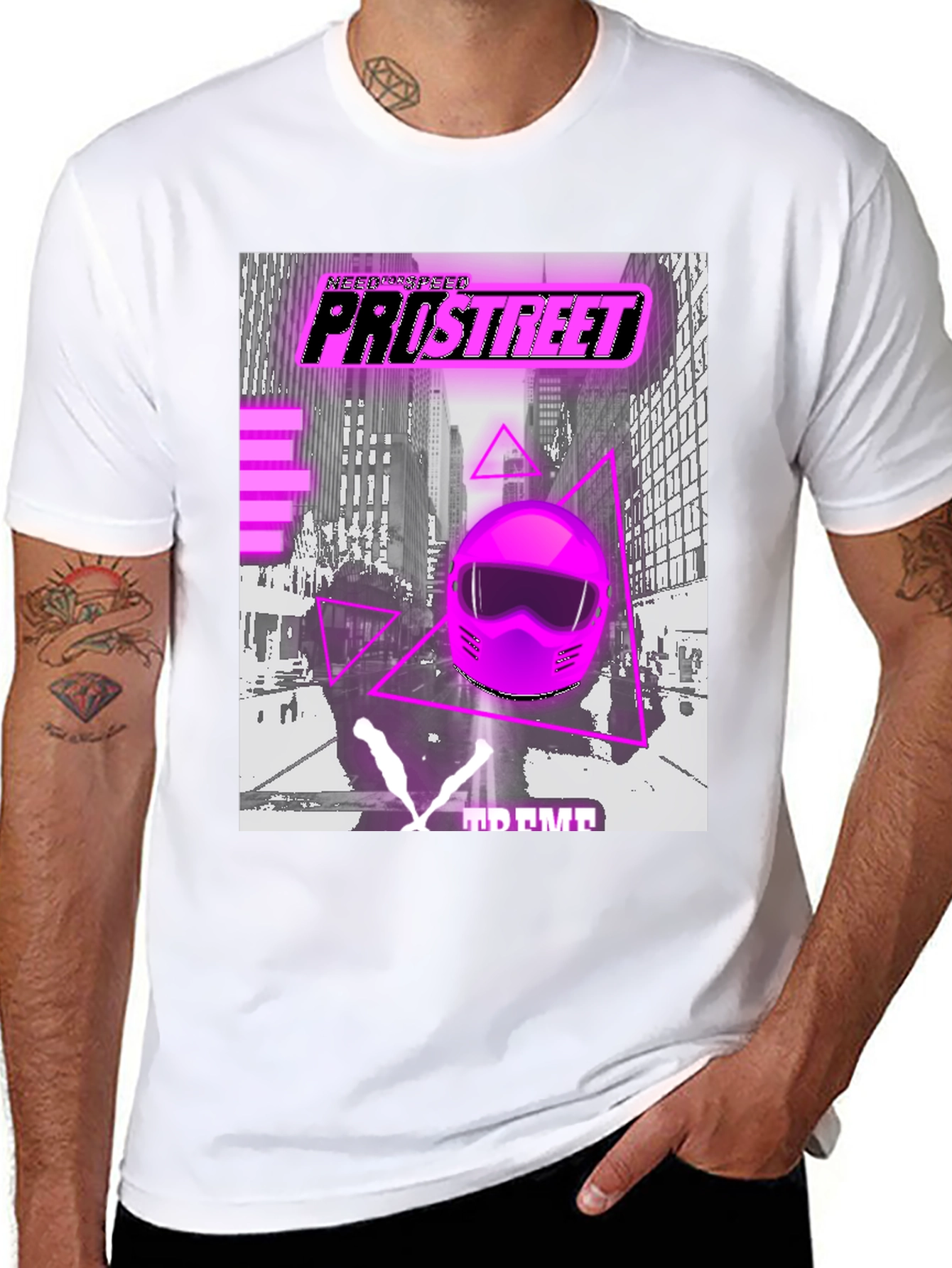 Pro Street Graphic Tee - Retro Racing Design