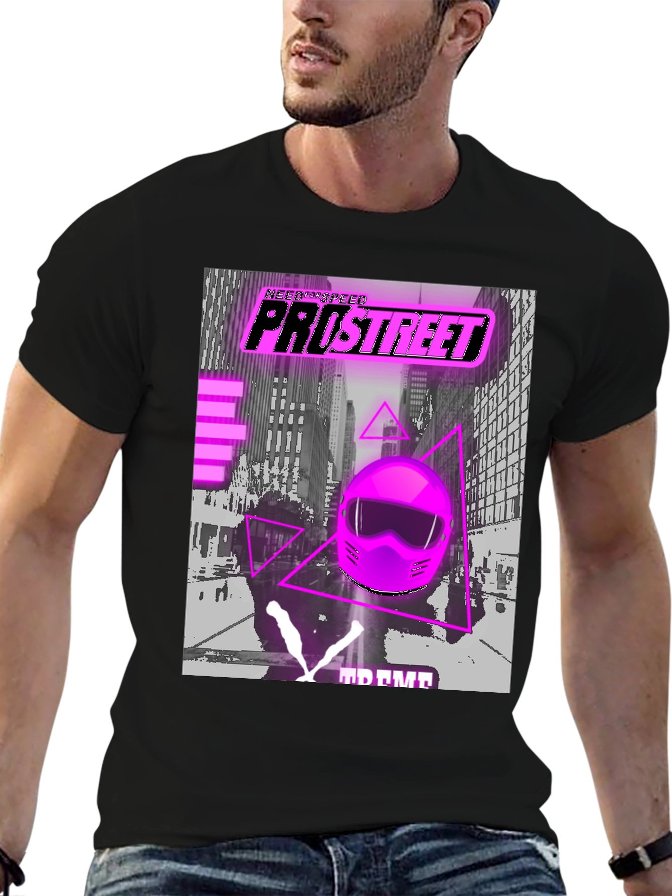 Pro Street Graphic Tee - Retro Racing Design