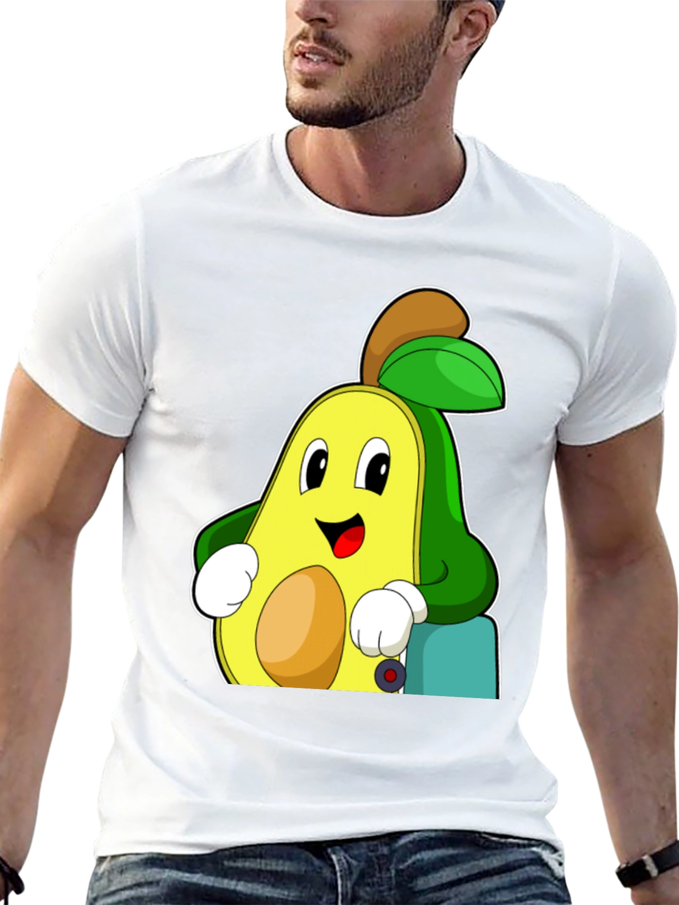 Funny Avocado Cartoon Graphic Tee
